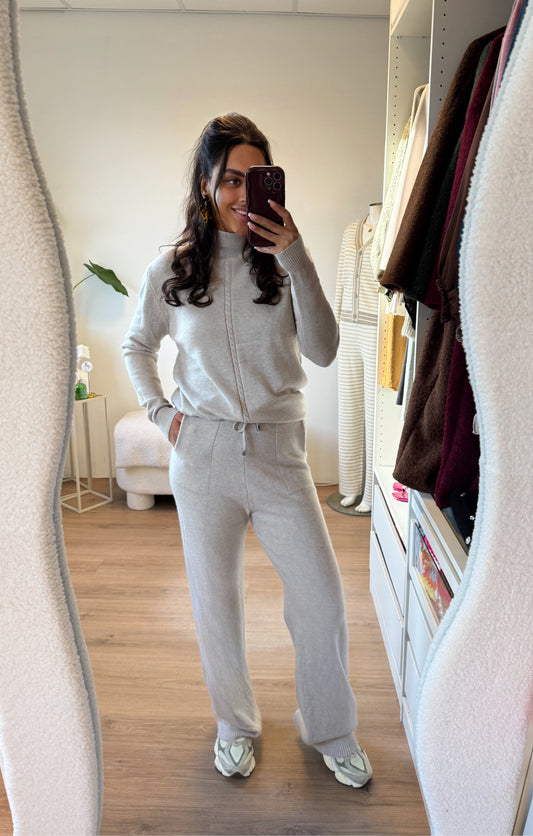 Comfy two piece set beige