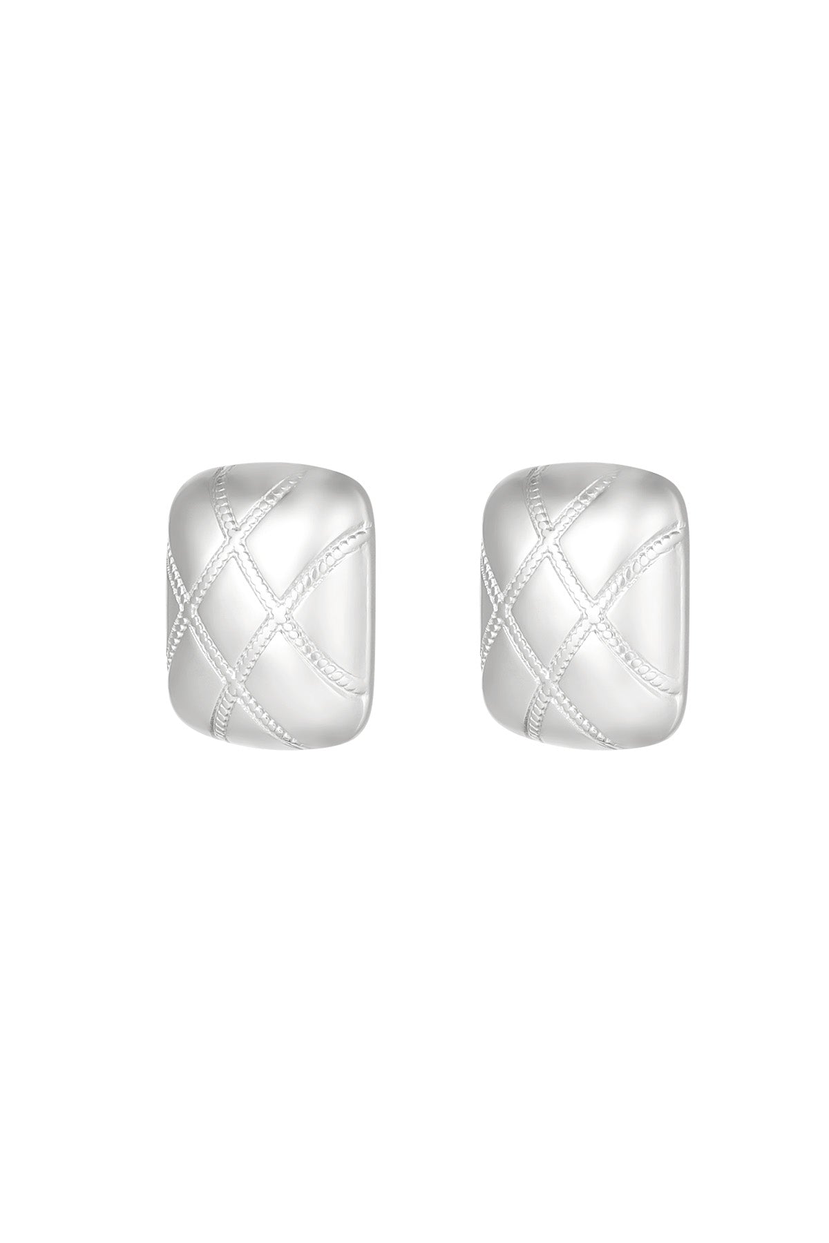 Vintage Diamond Earrings - Silver