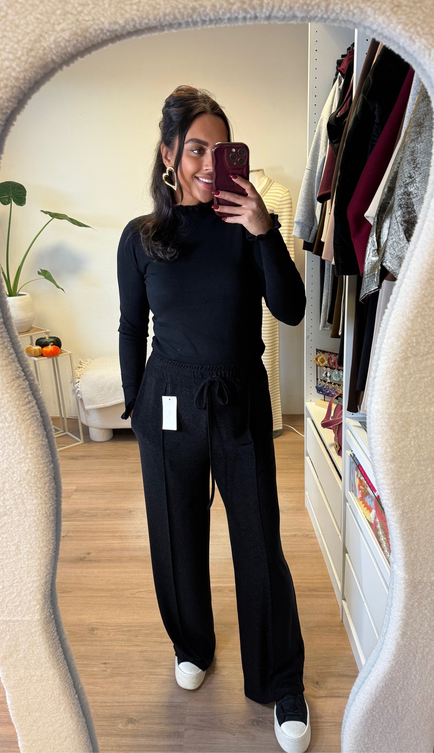 Grazia glitter pants black