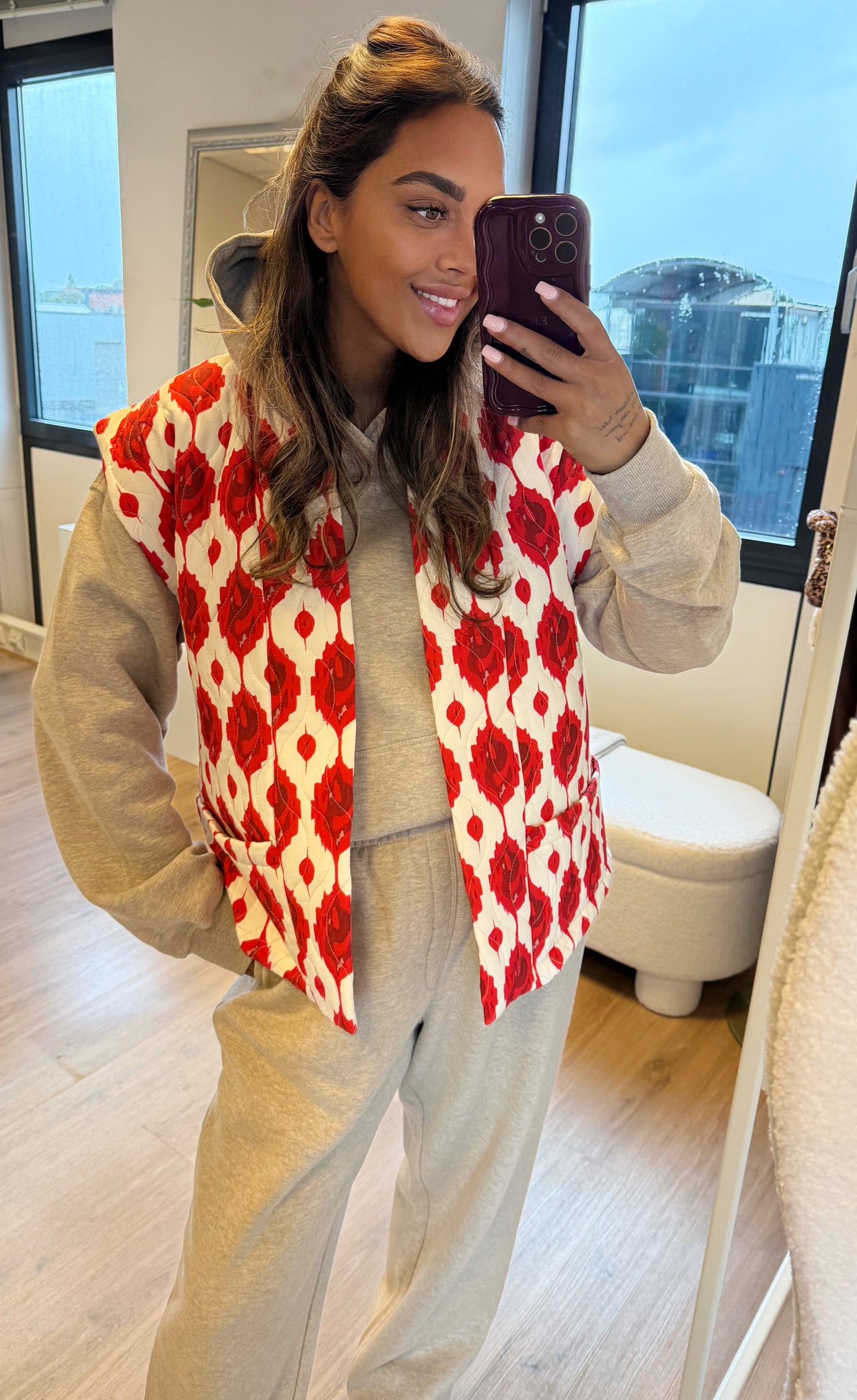 Norah gilet red