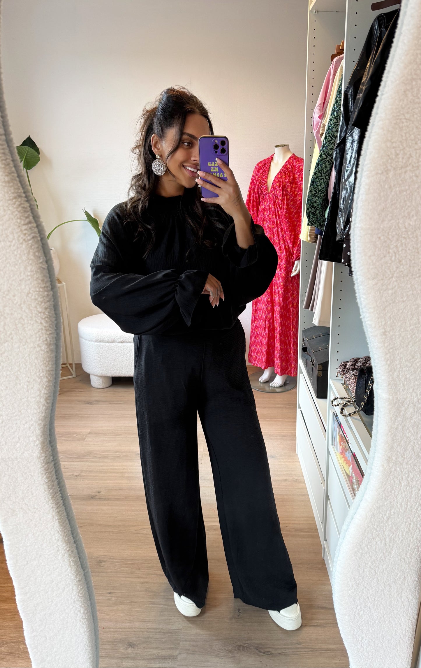 Nina tweedelige set zwart