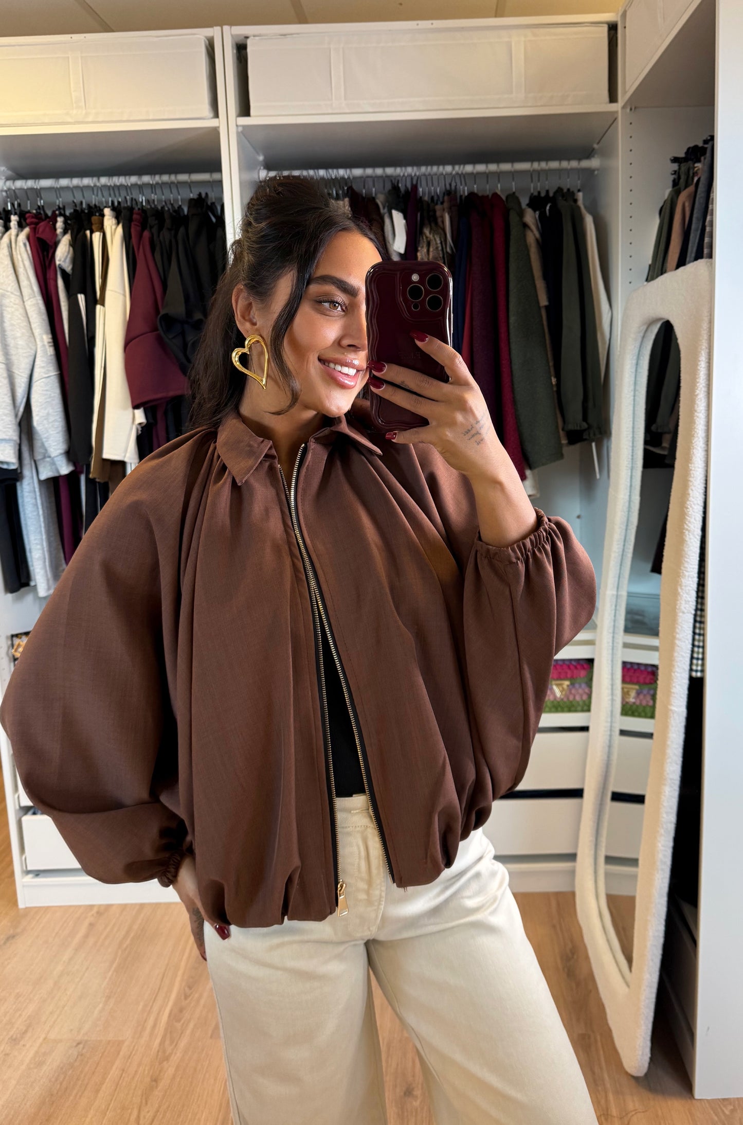 Beau butterfly jacket choco