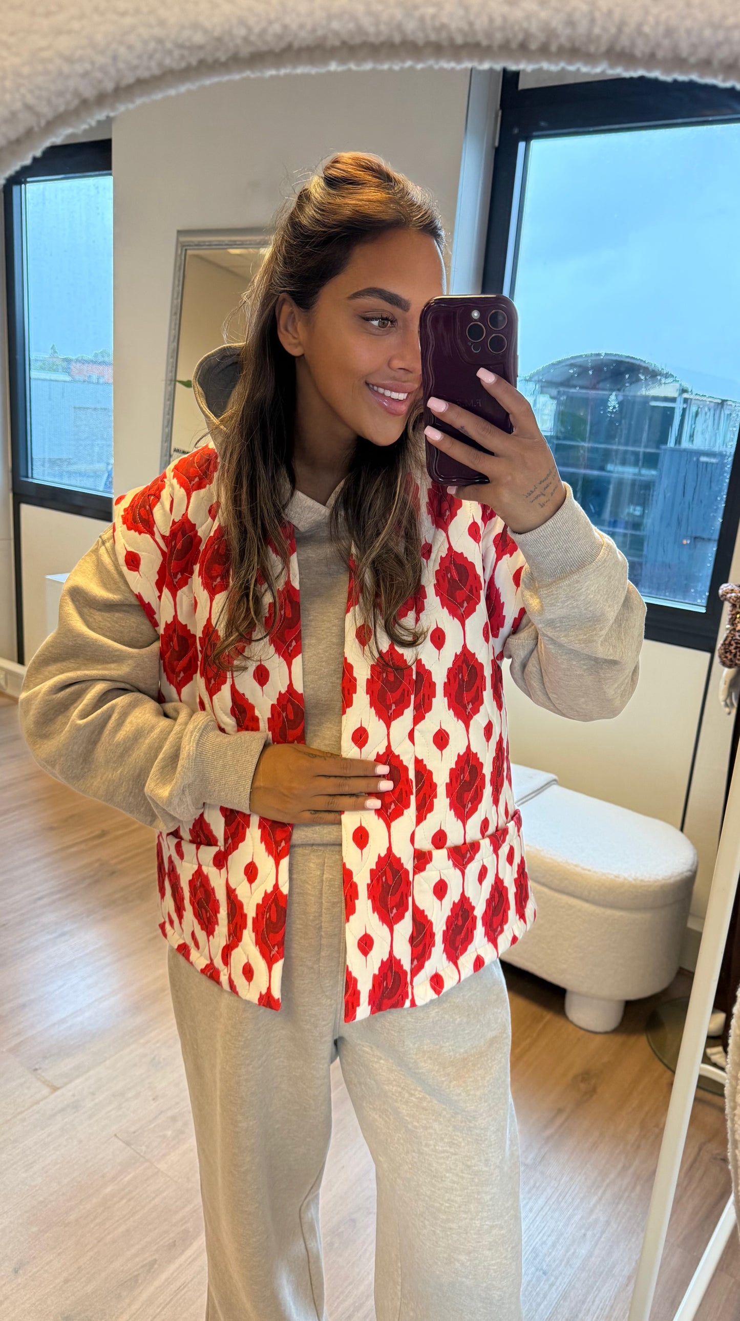 Norah gilet red