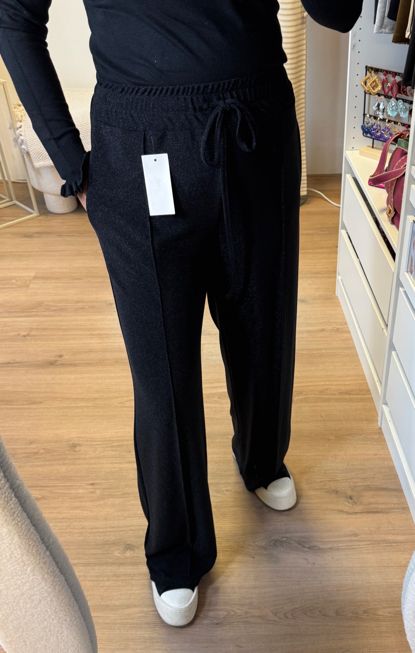 Grazia glitter pants black