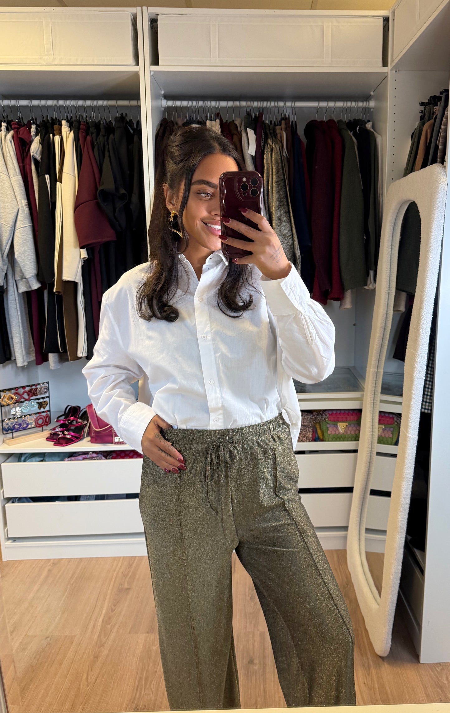 Grazia glitter pants gold