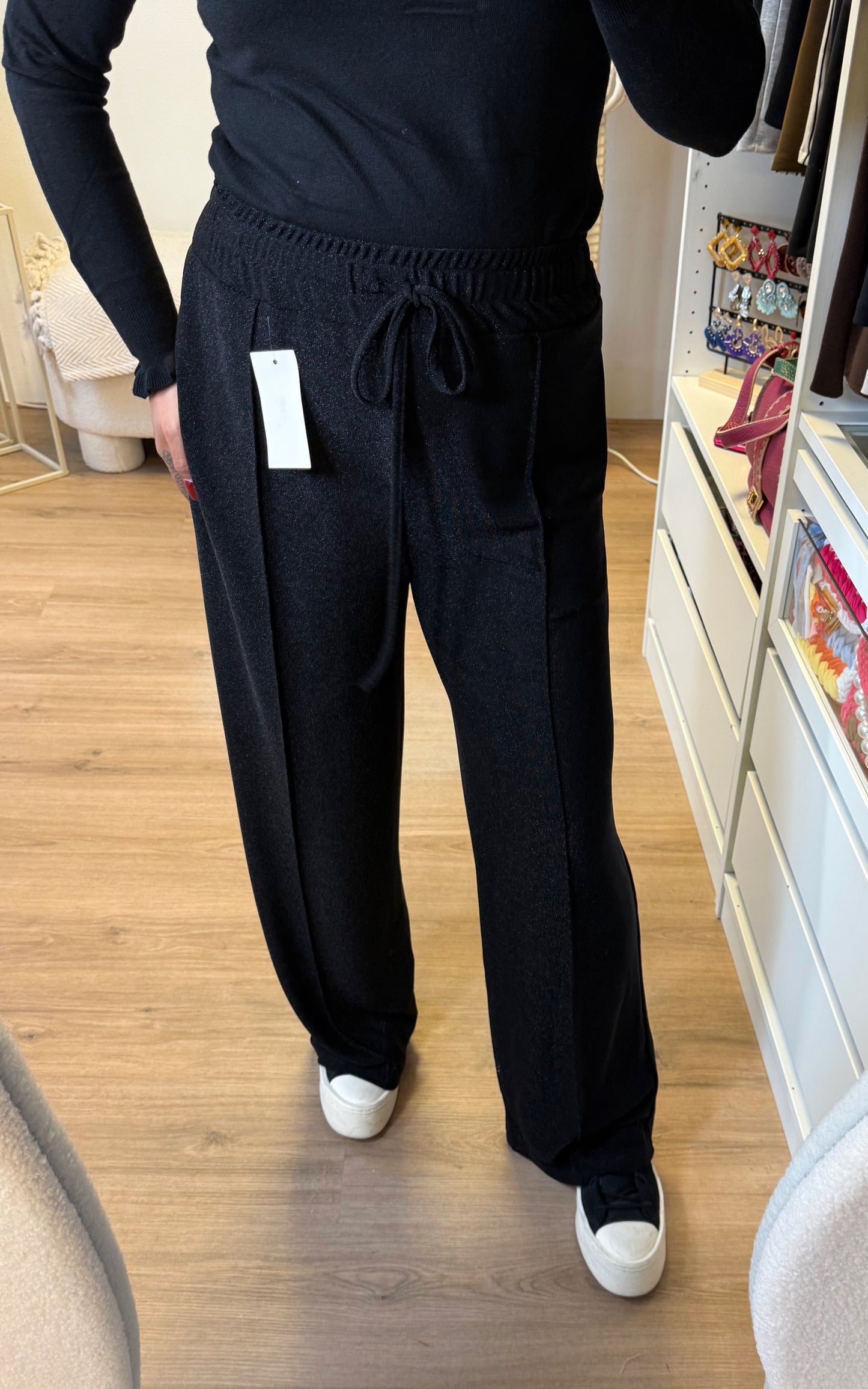 Grazia glitter pants black