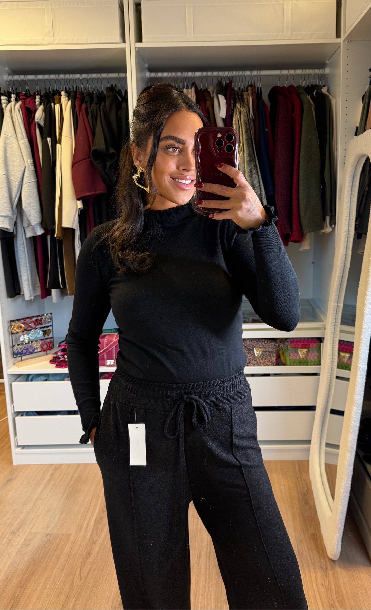 Grazia glitter pants black