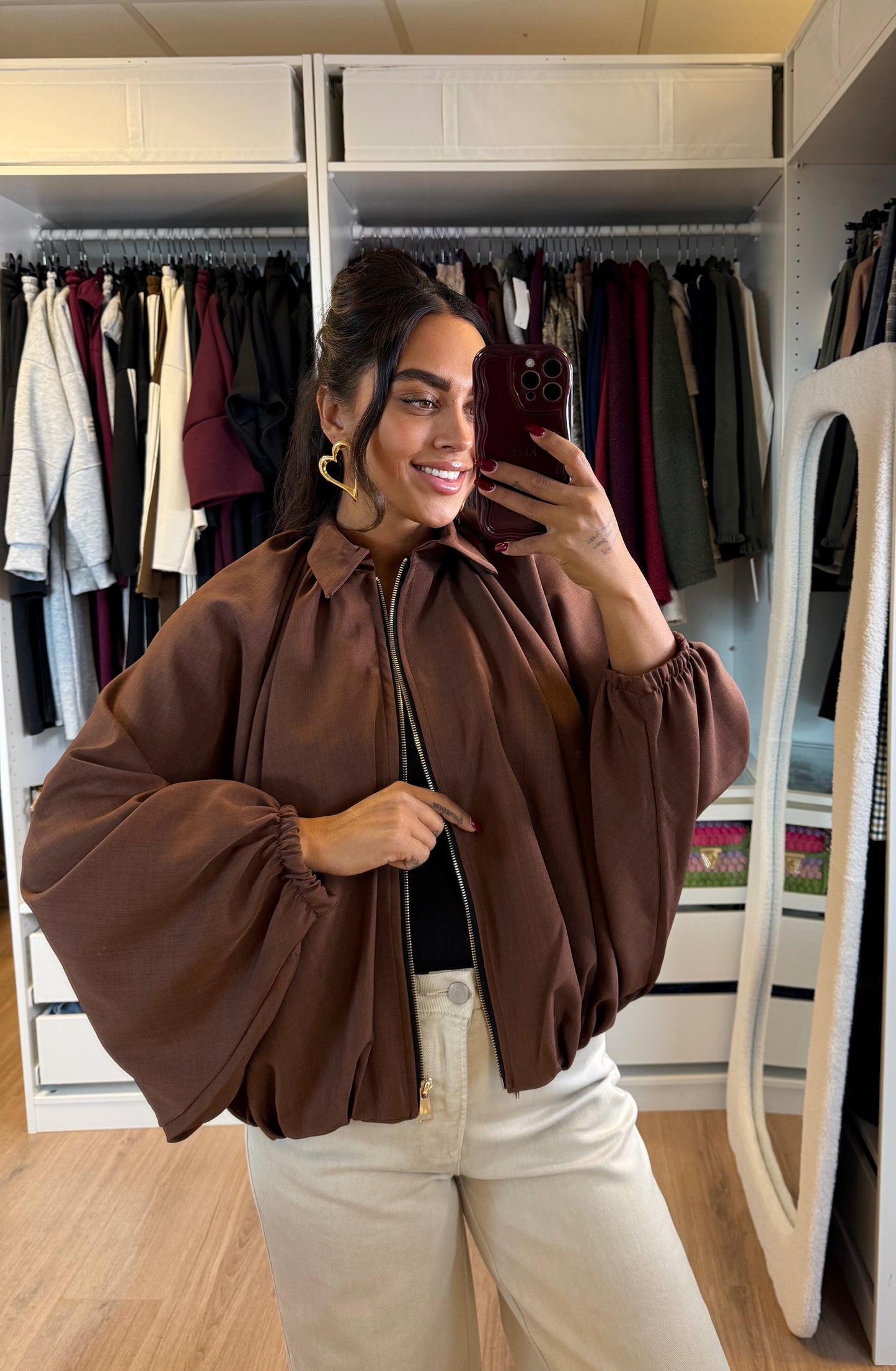 Beau butterfly jacket choco