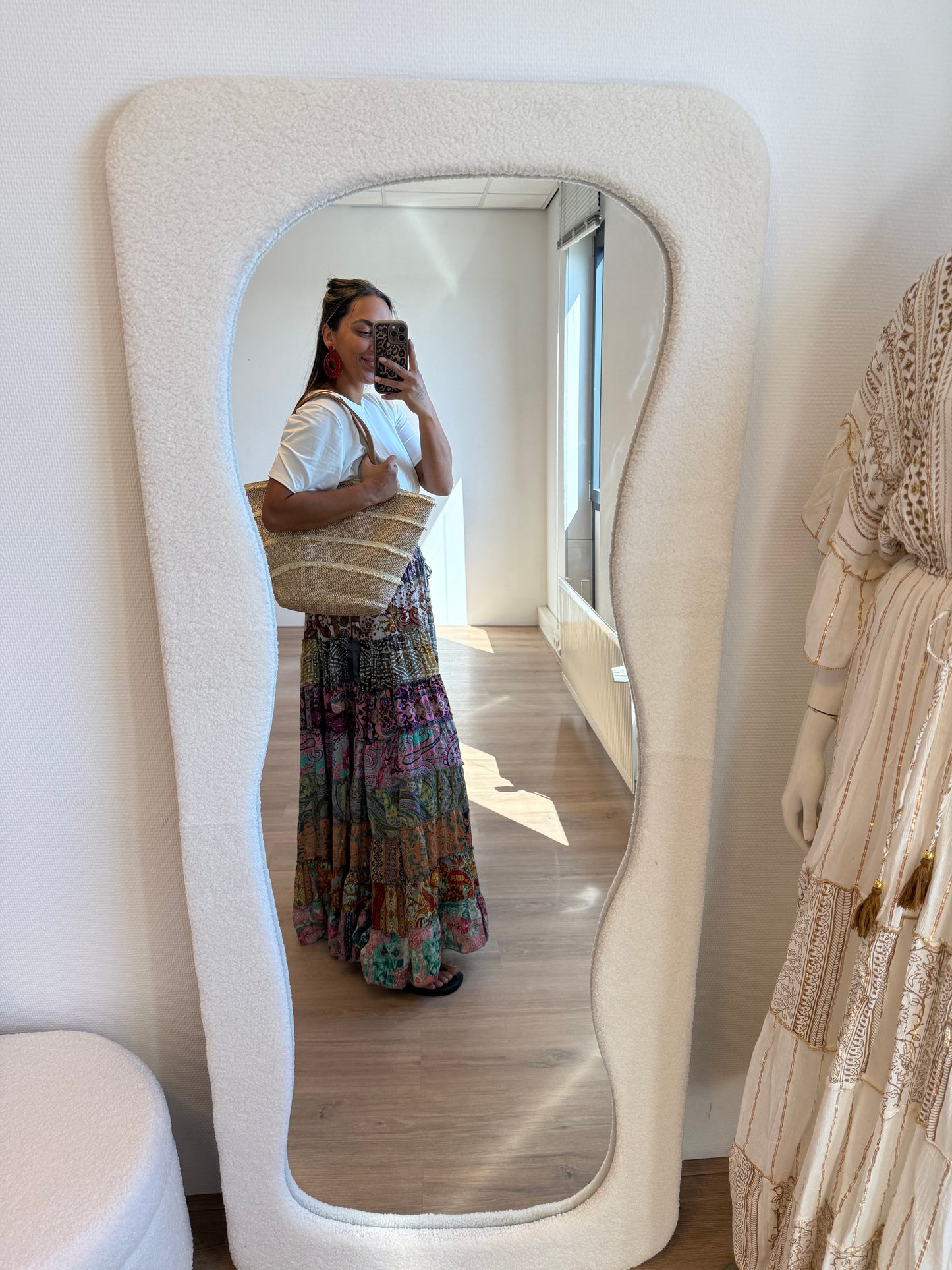 India maxi skirt colorful