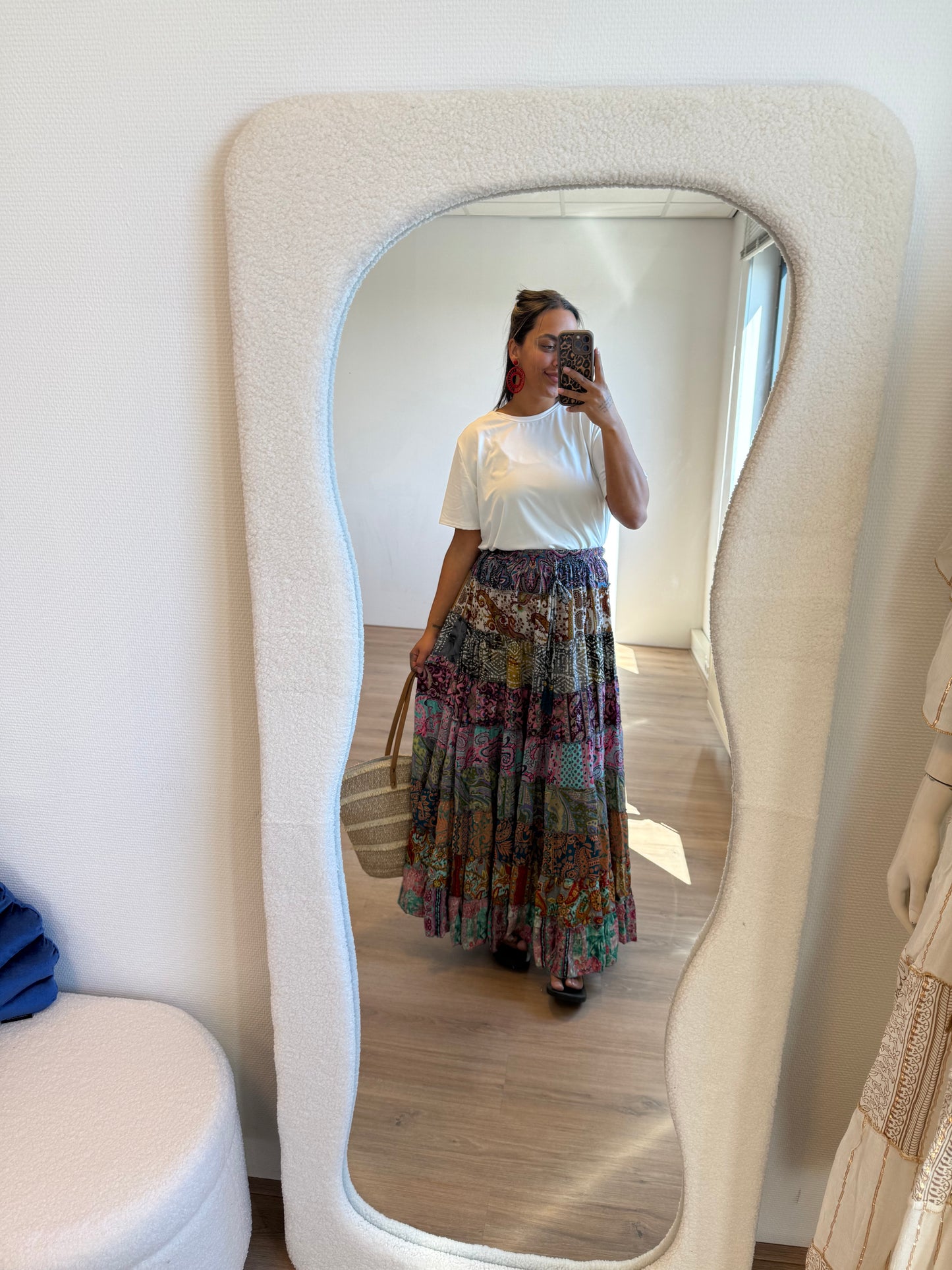 India maxi skirt colorful