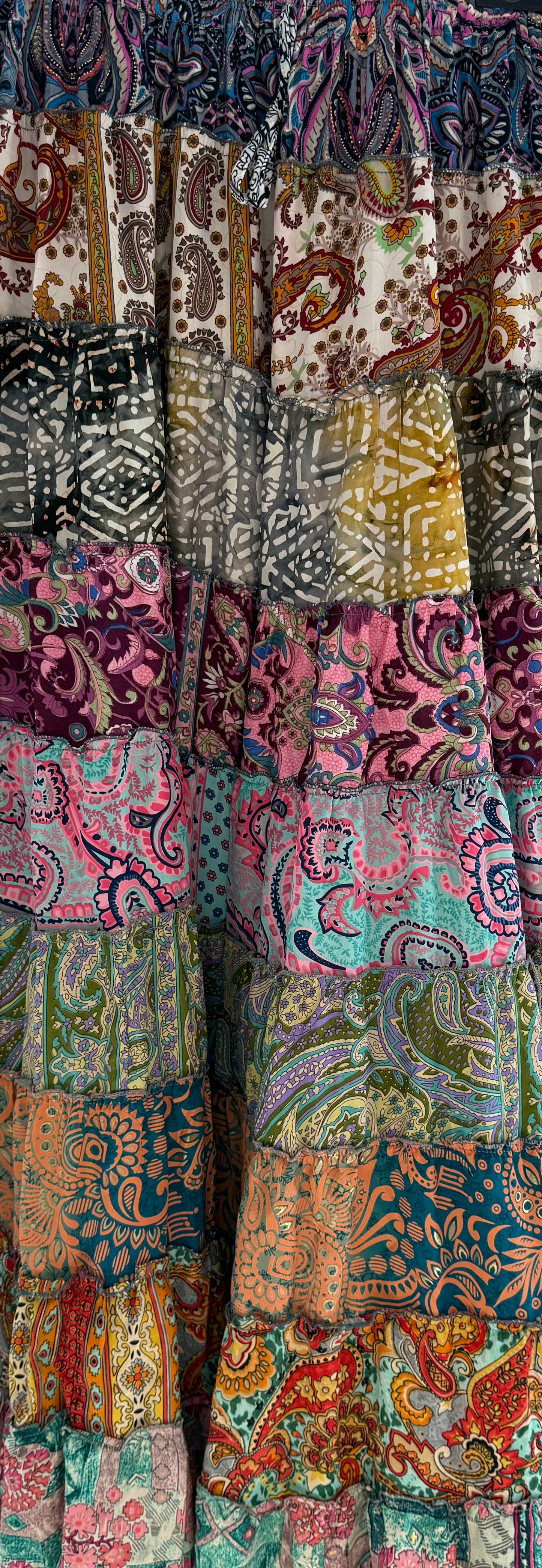 India maxi skirt colorful