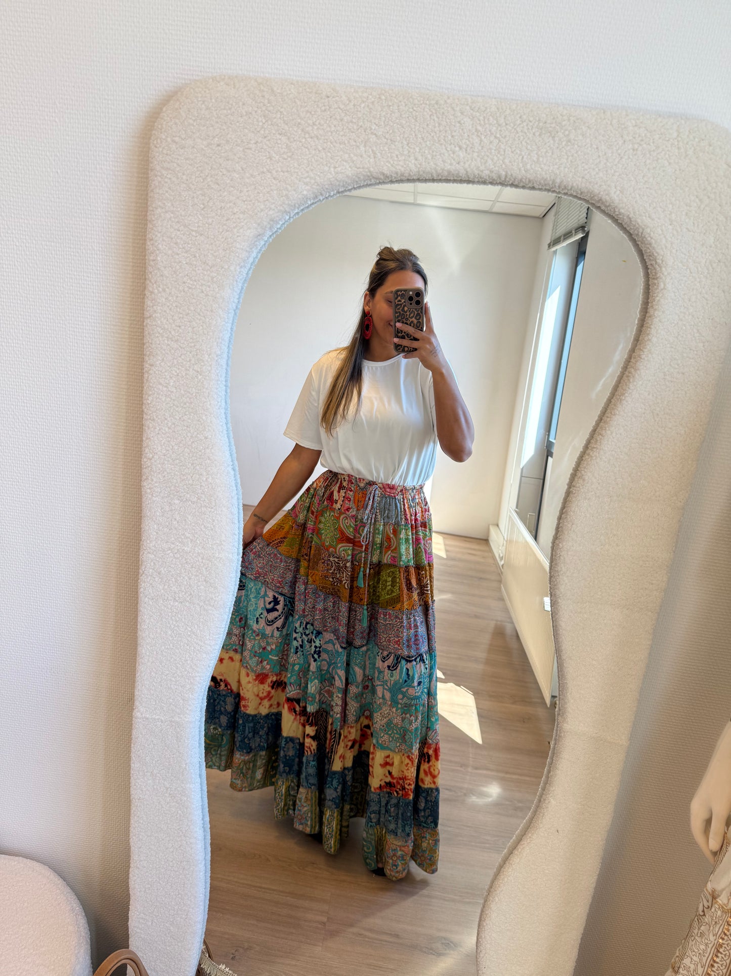India maxi skirt colorful