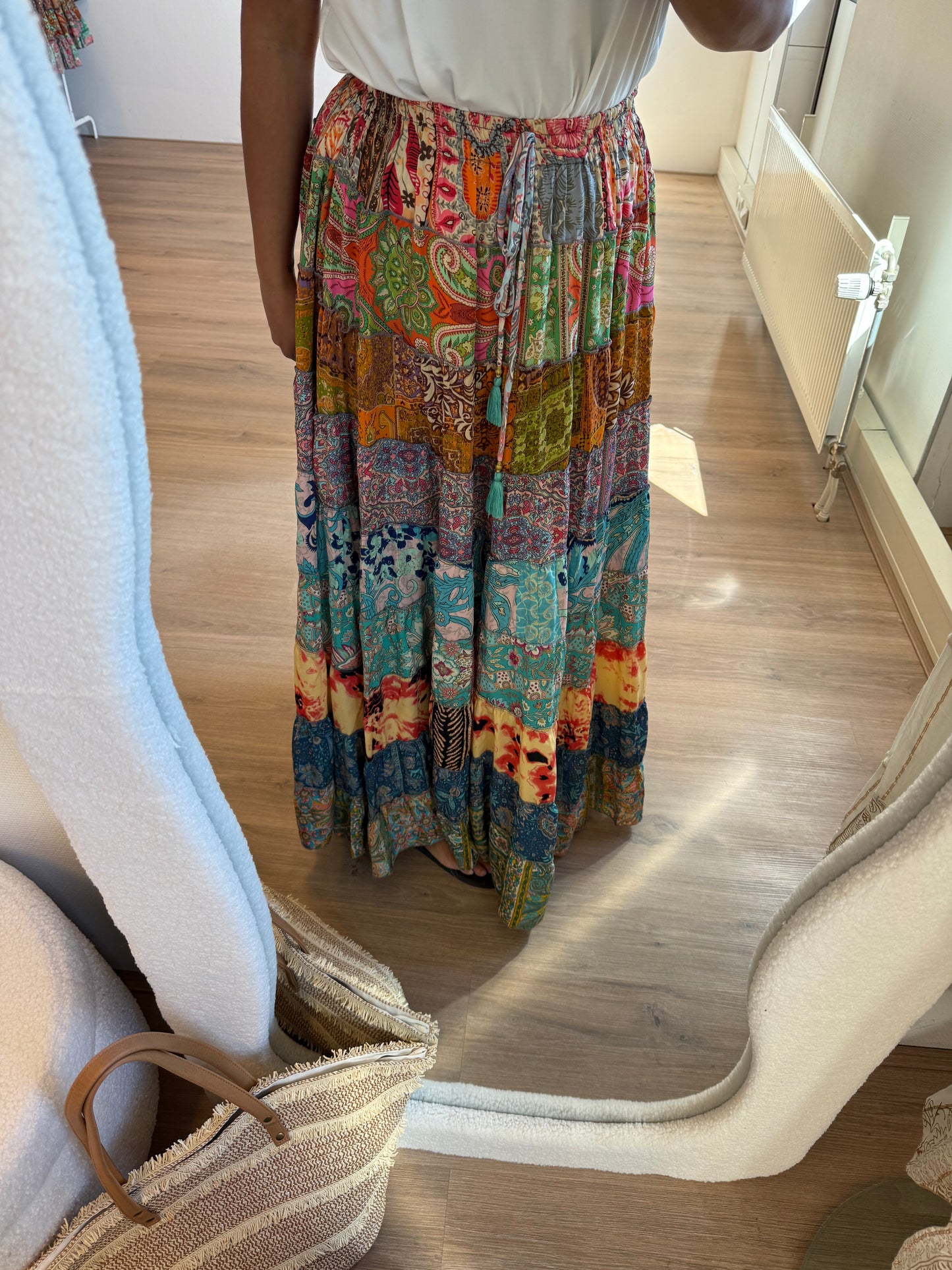India maxi skirt colorful