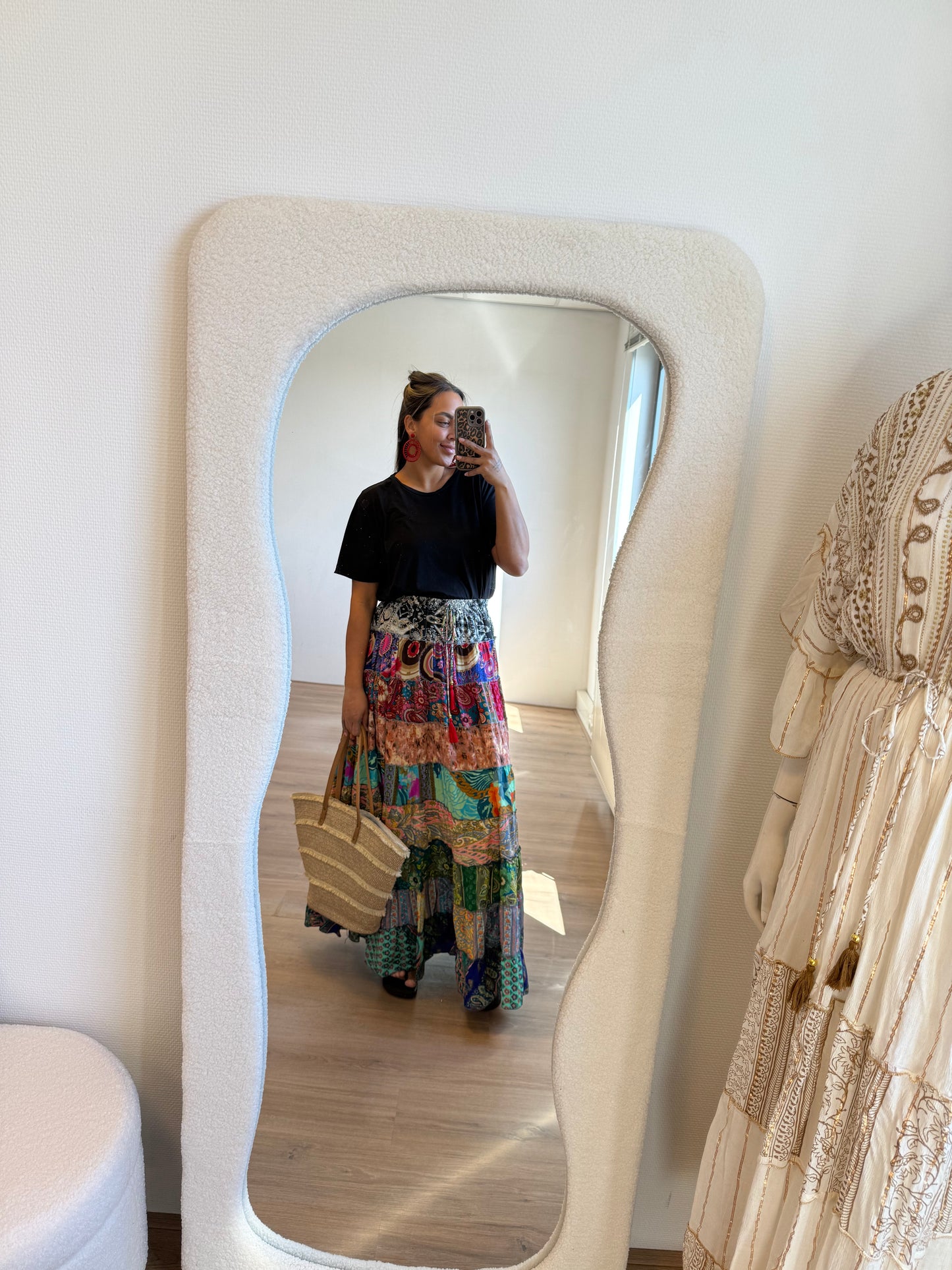 India maxi skirt colorful
