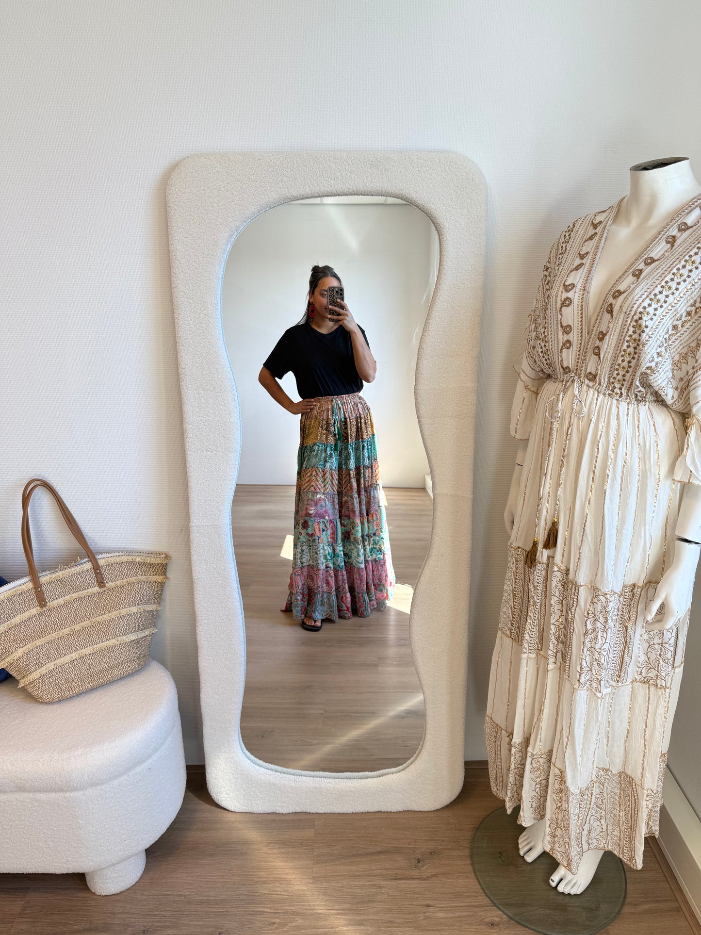 India maxi skirt colorful