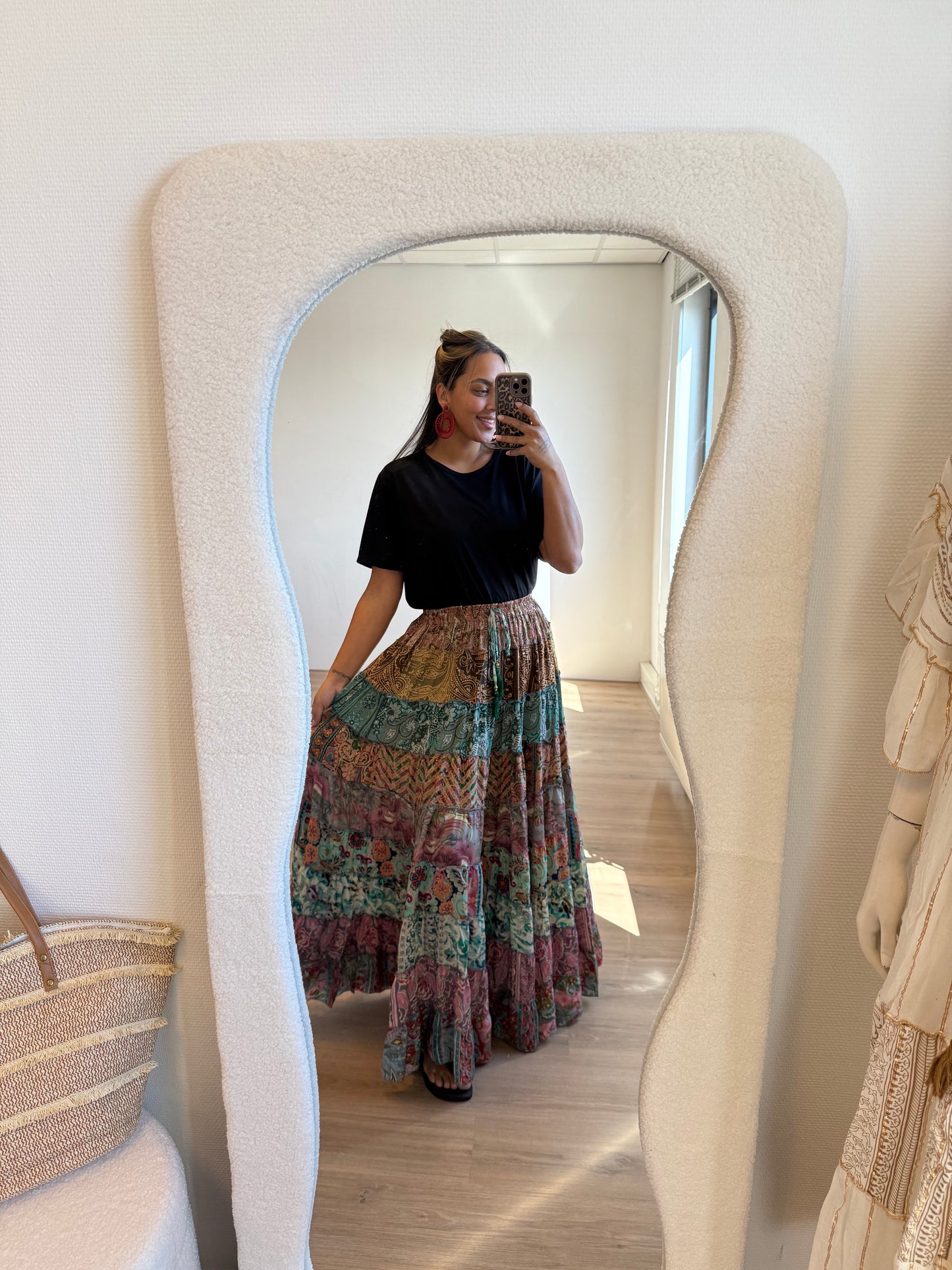 India maxi skirt colorful