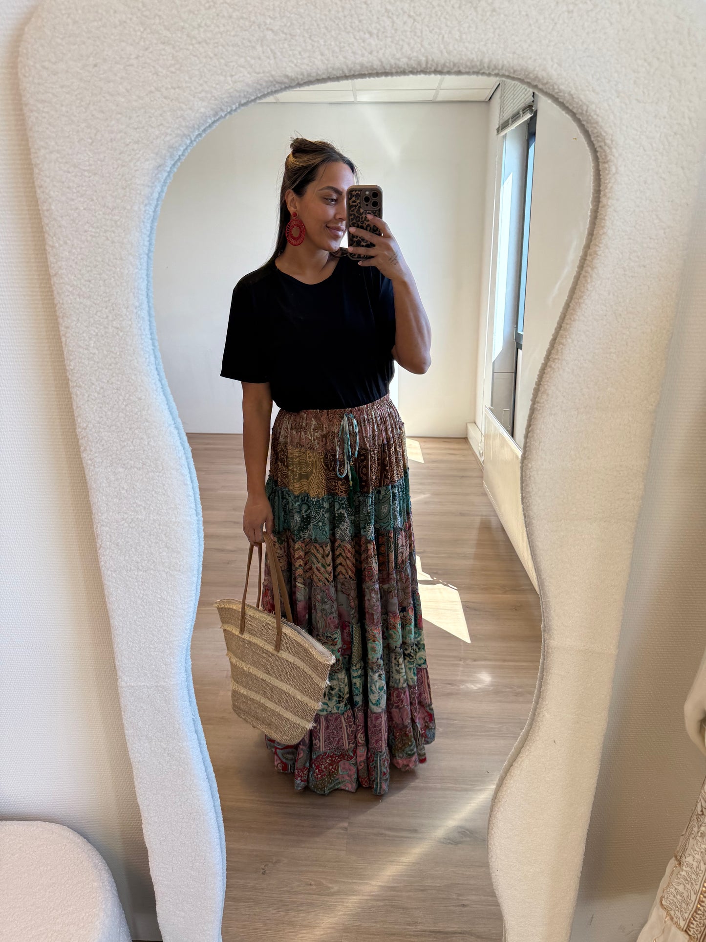 India maxi skirt colorful
