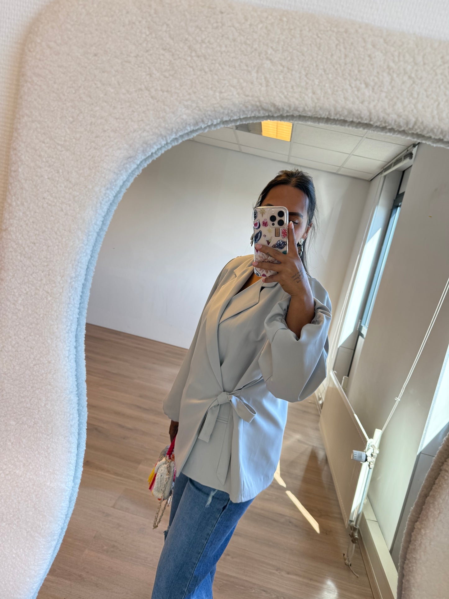 Bodie balloon blazer lightgrey