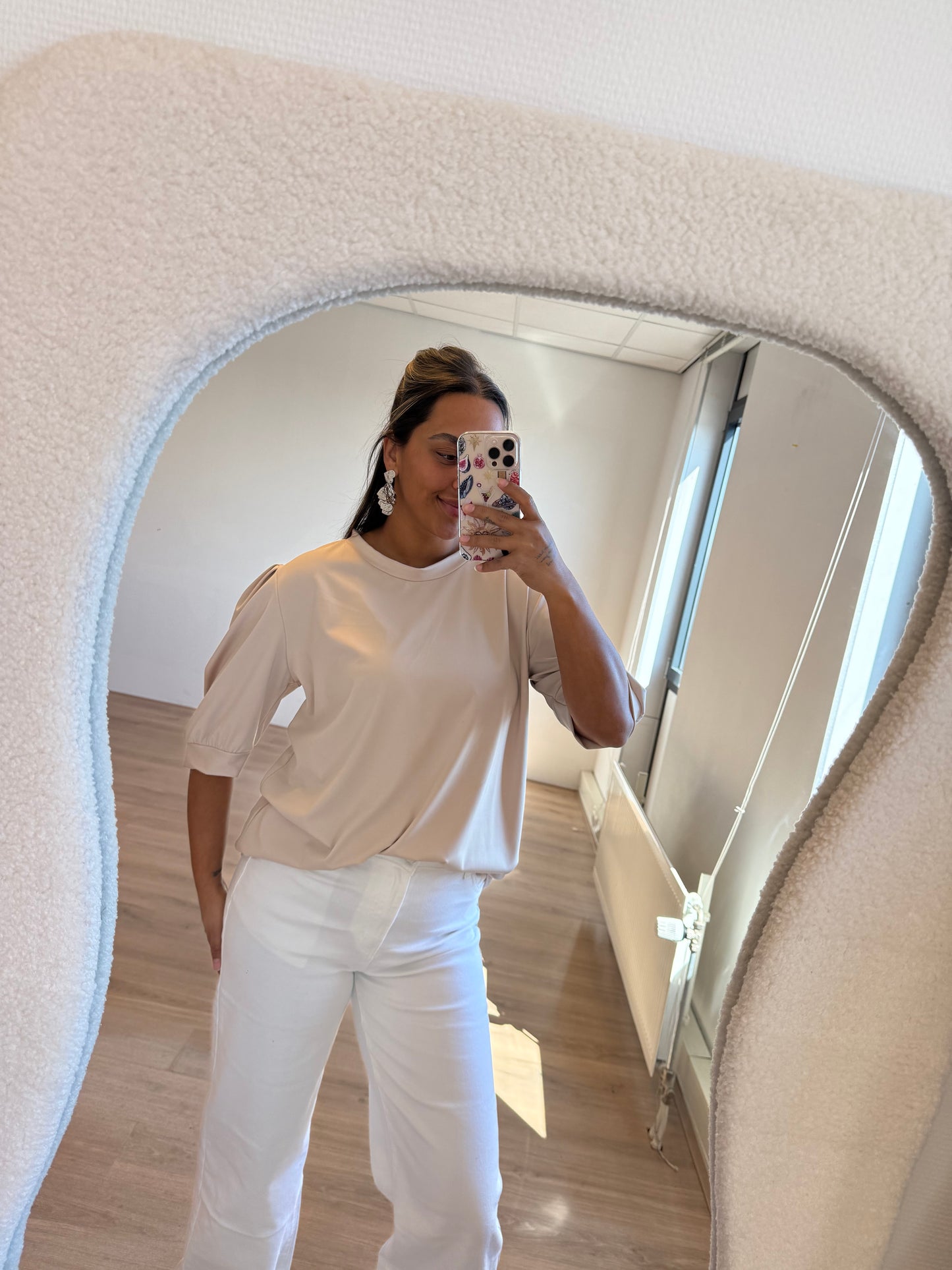 Veerle wide leg jeans white