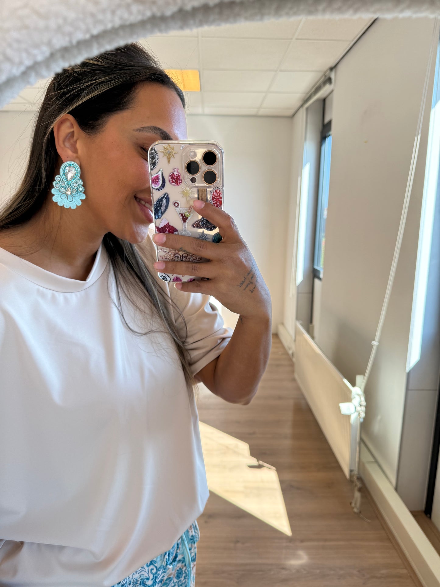 Earrings Ice Blue