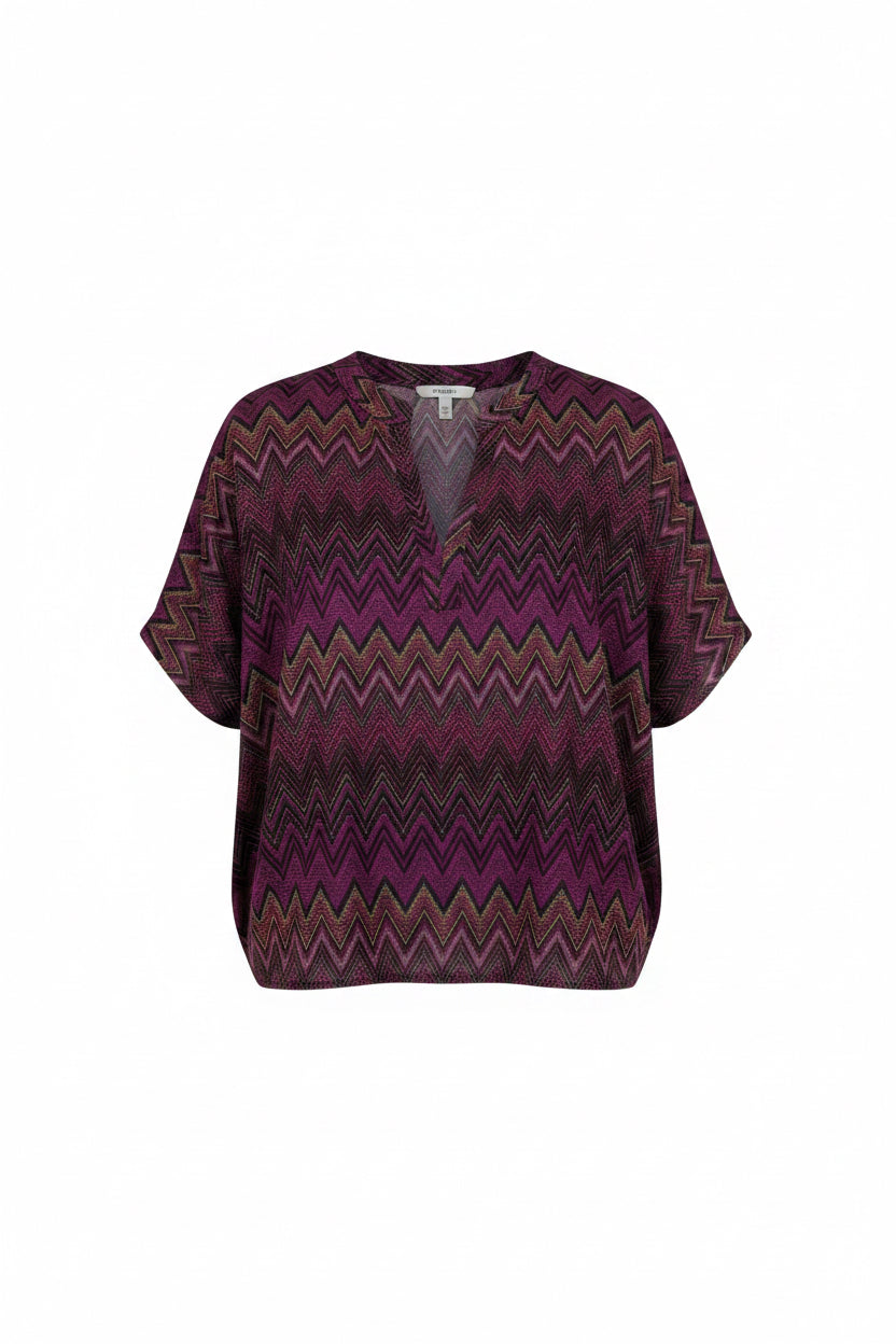 Abby aztec top purple