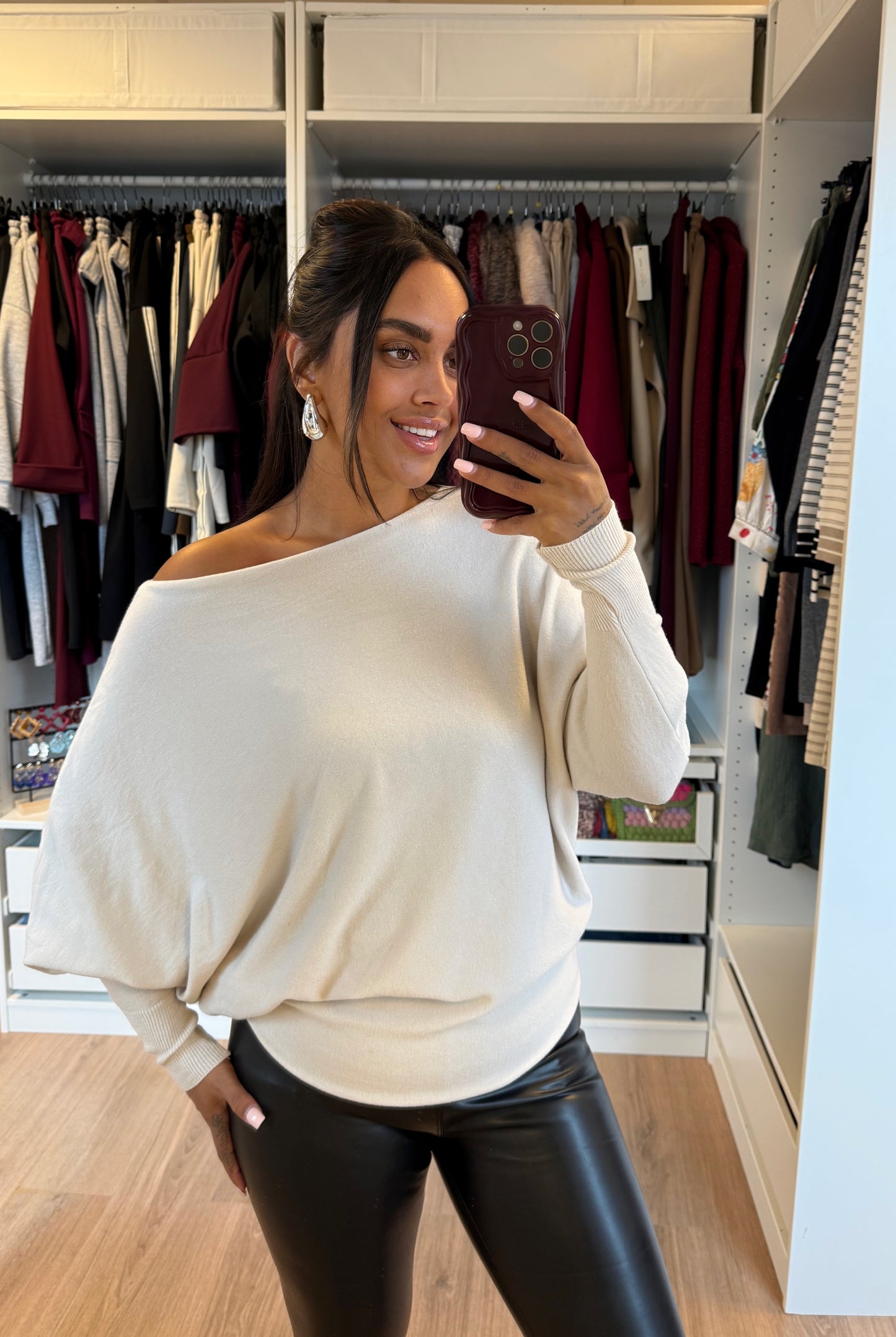 Butterfly musthave top beige