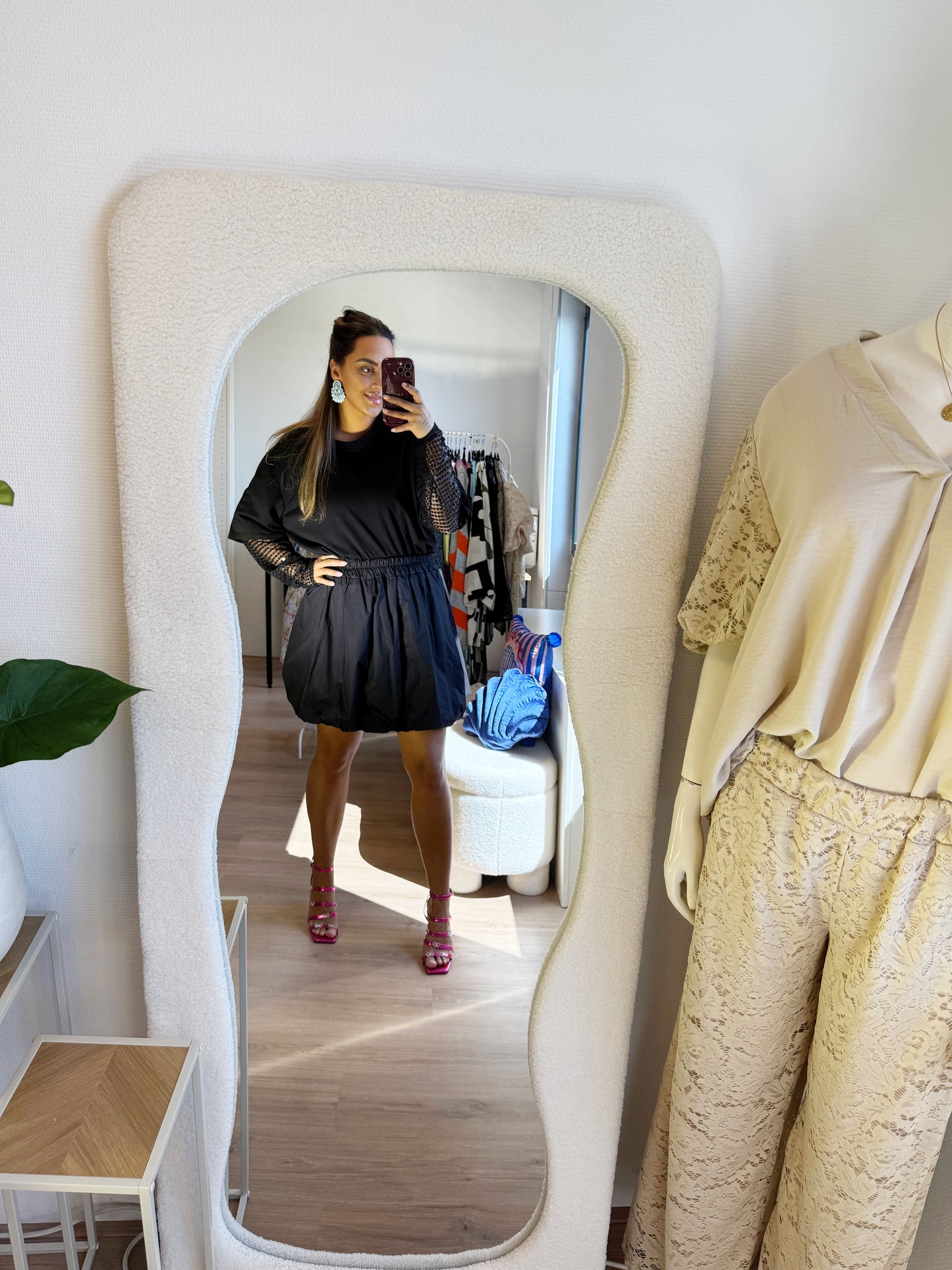 Beau balloon skirt black