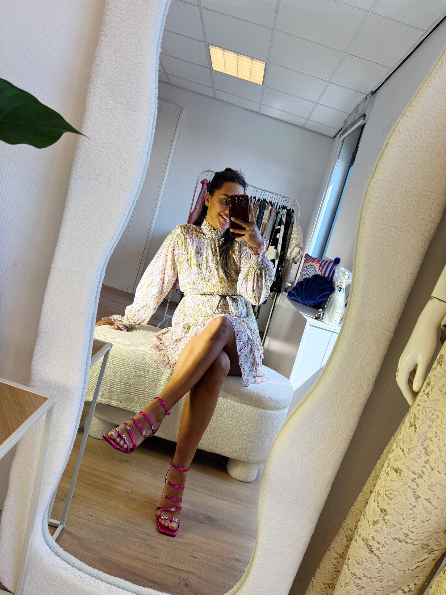Romee ruffle dress butter yellow