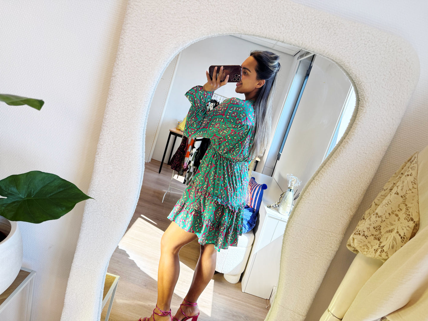 Lolita dress green & pink