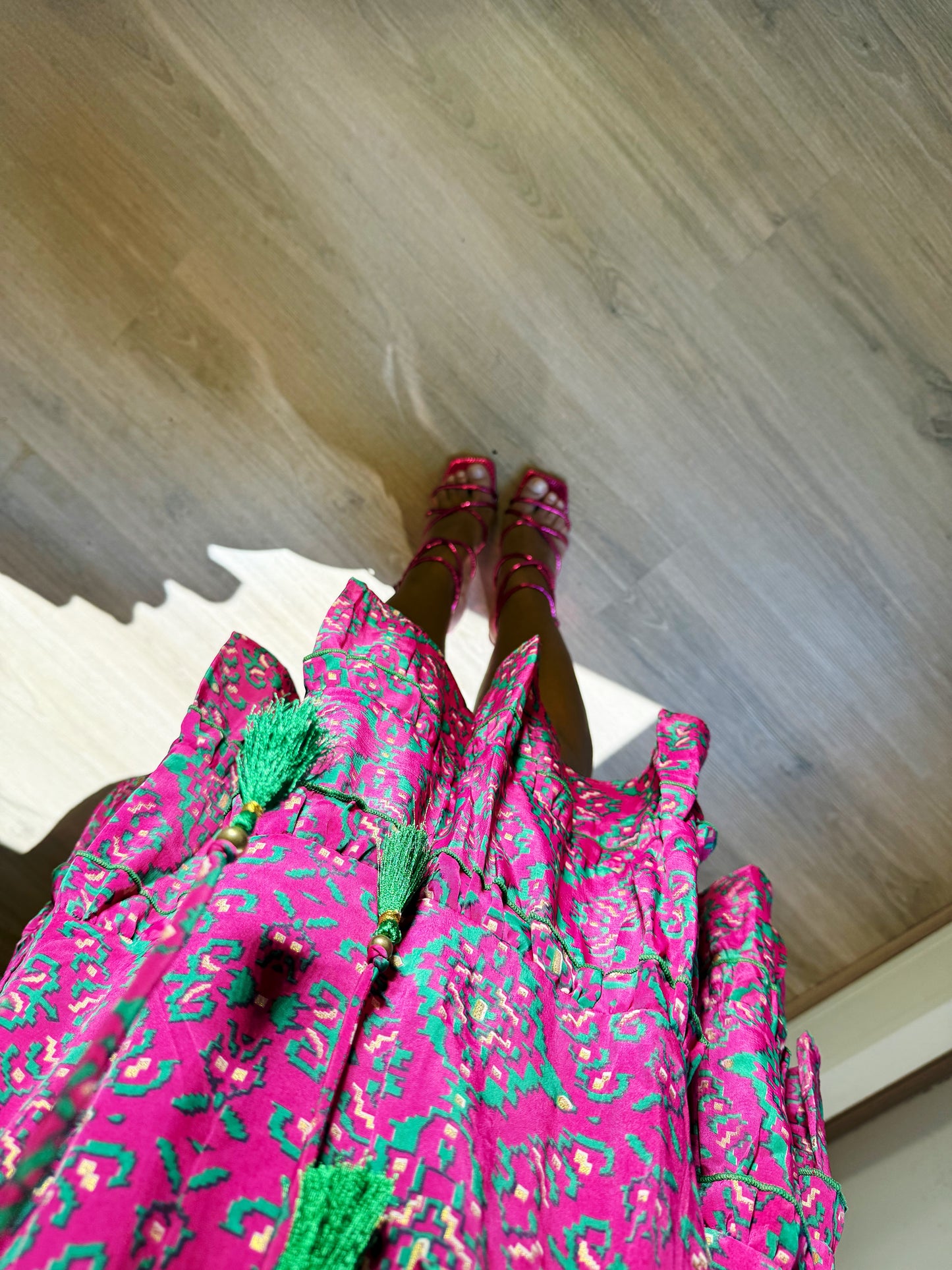 Lolita dress pink & green