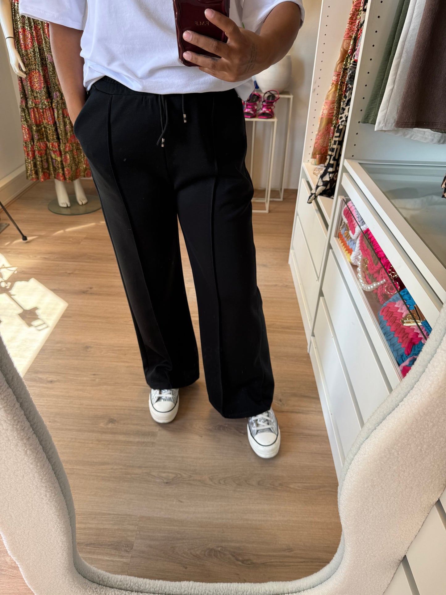 Jaimy jogger straight fit black