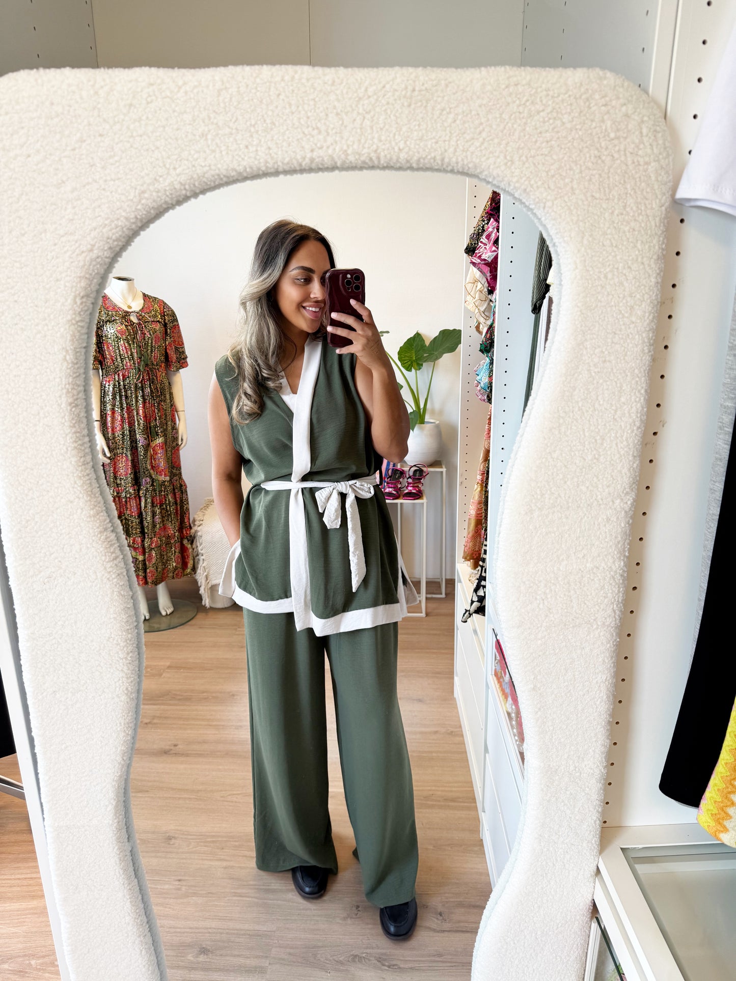 Maddy two piece set army