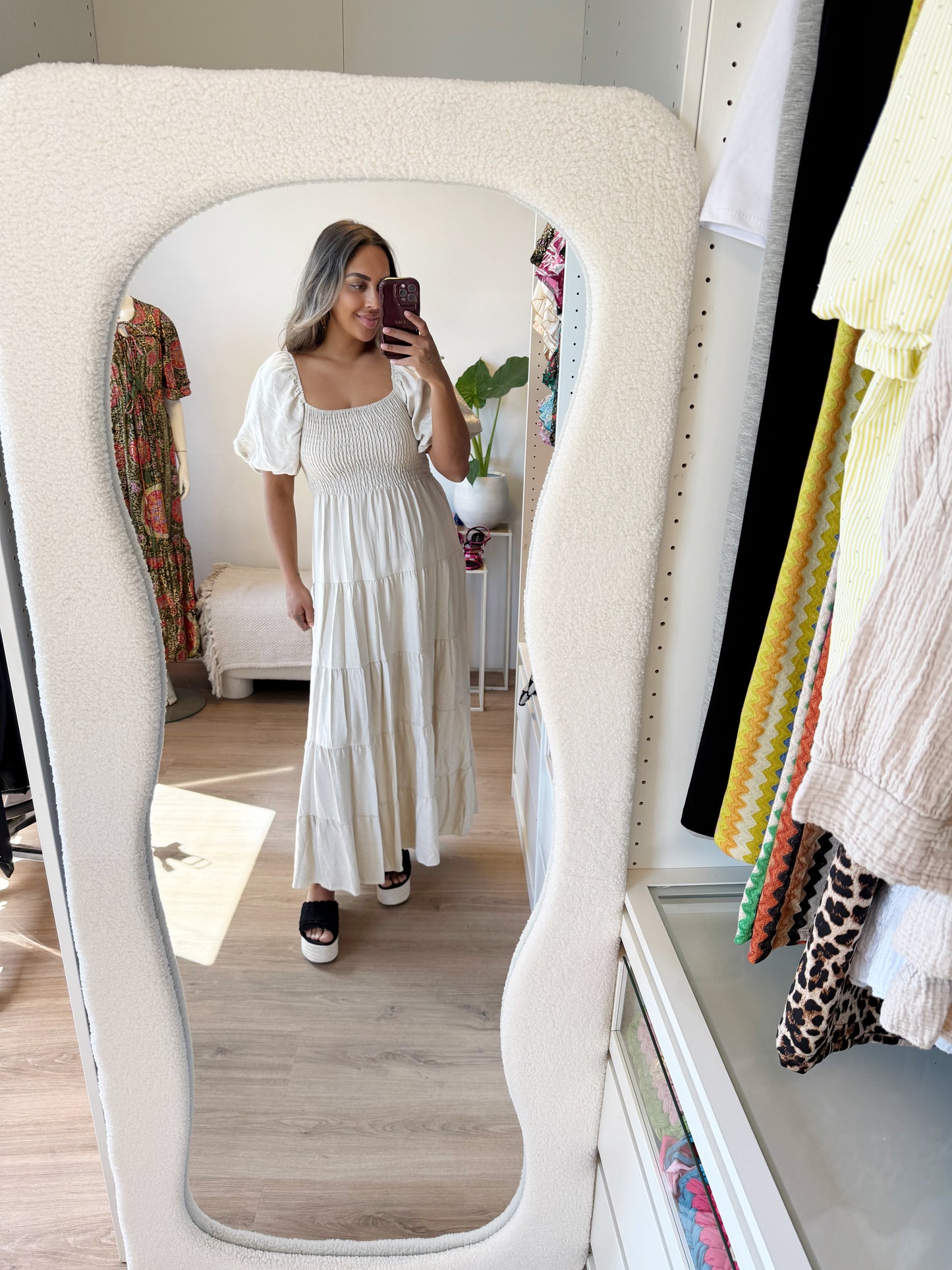 Elenore maxi dress beige