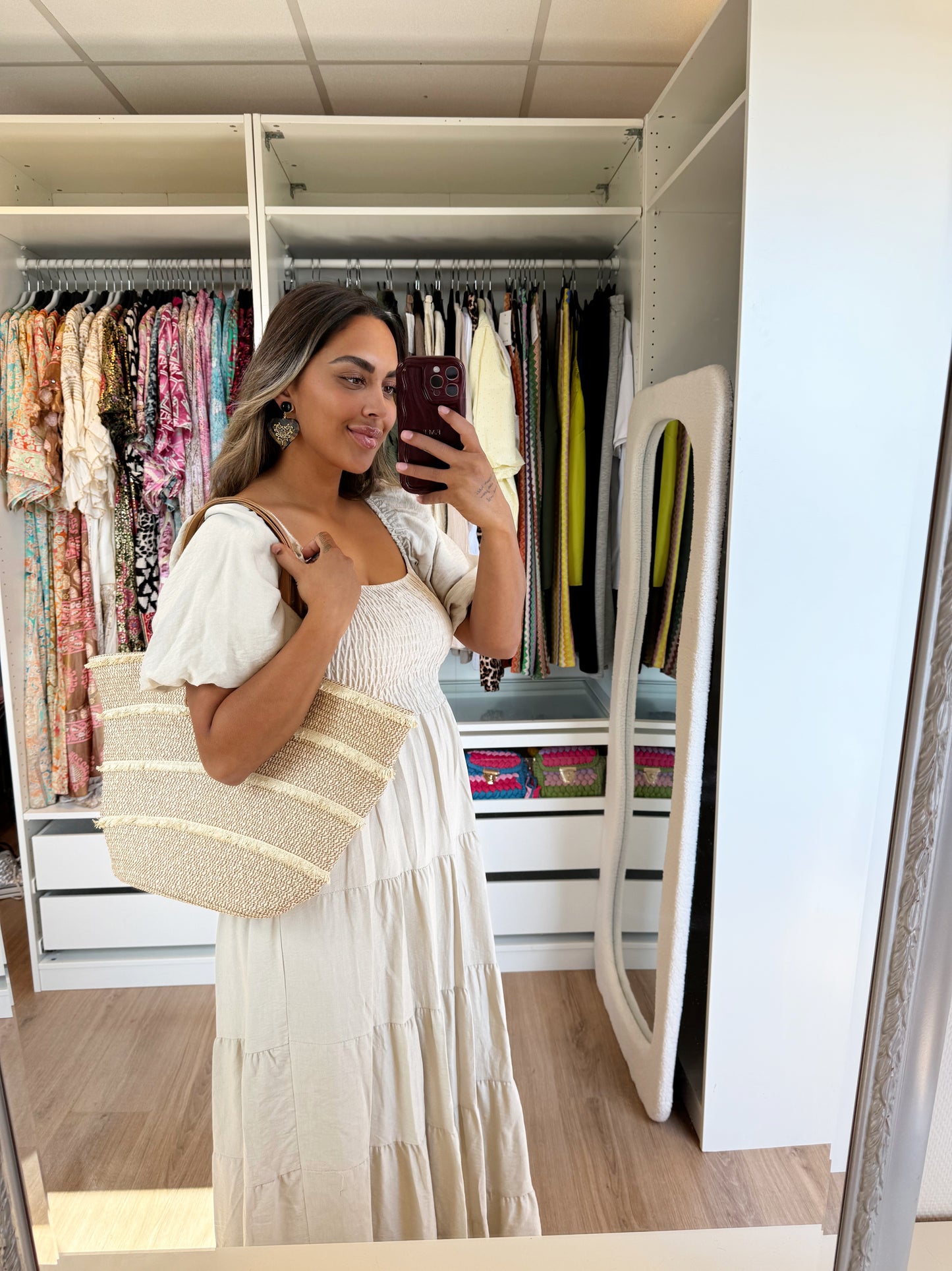 Elenore maxi dress beige