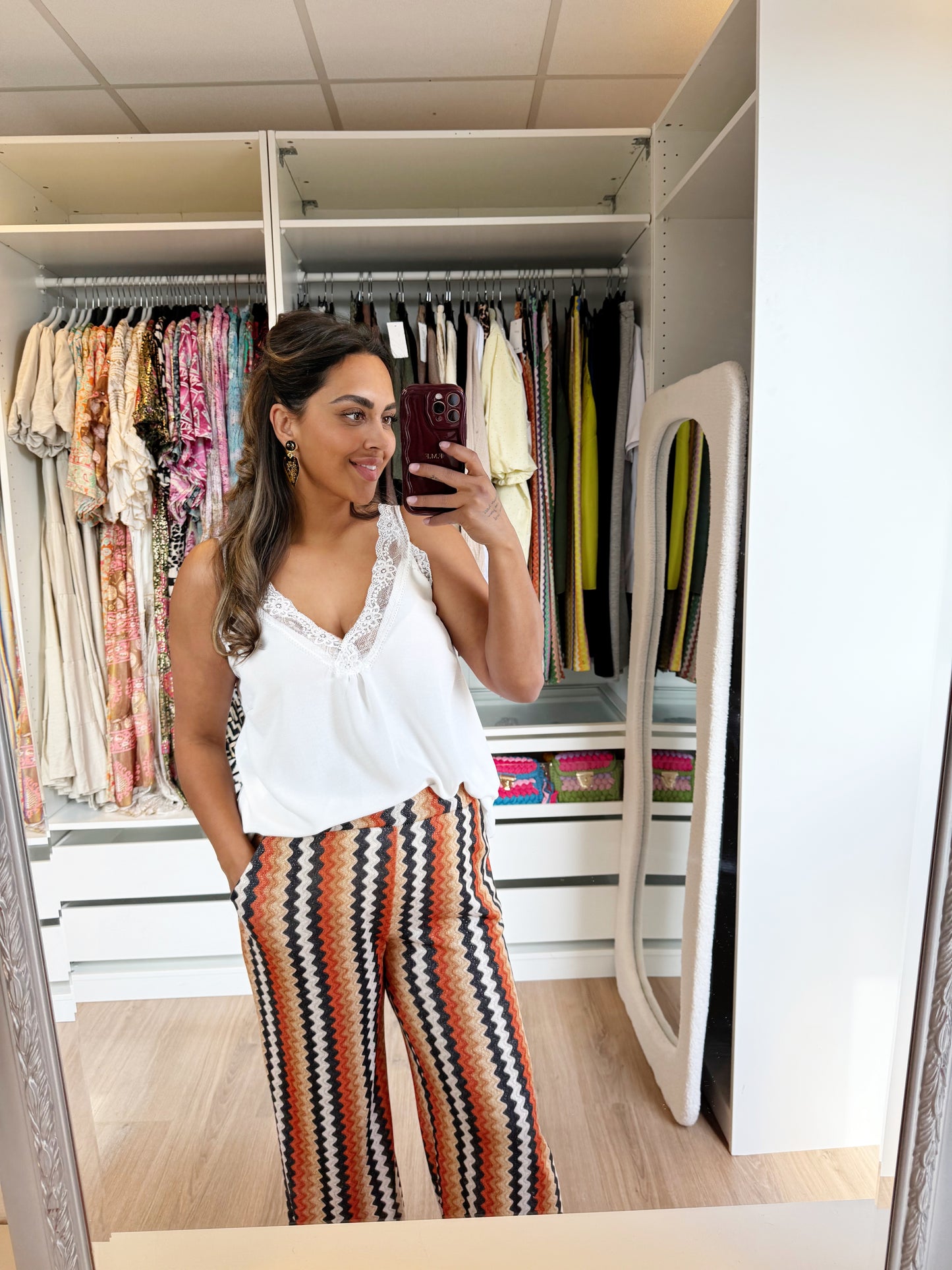 Lina lace top white