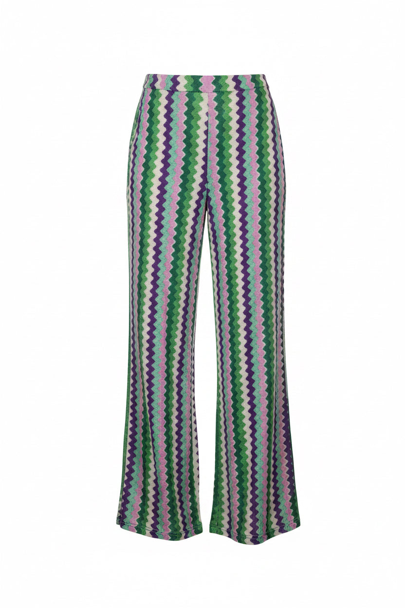 Abby soft glitter aztec pants purple