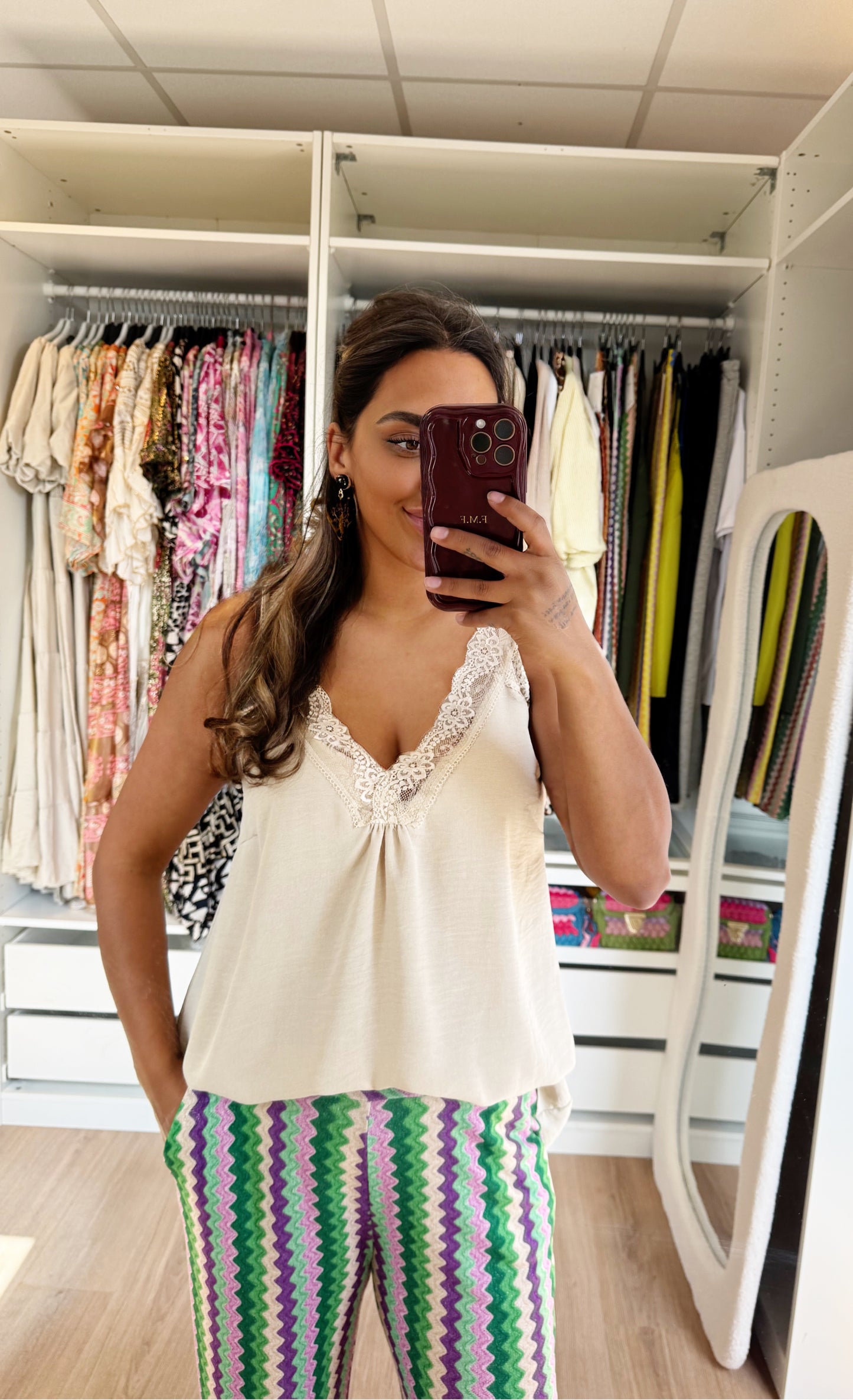 Abby soft glitter aztec pants purple