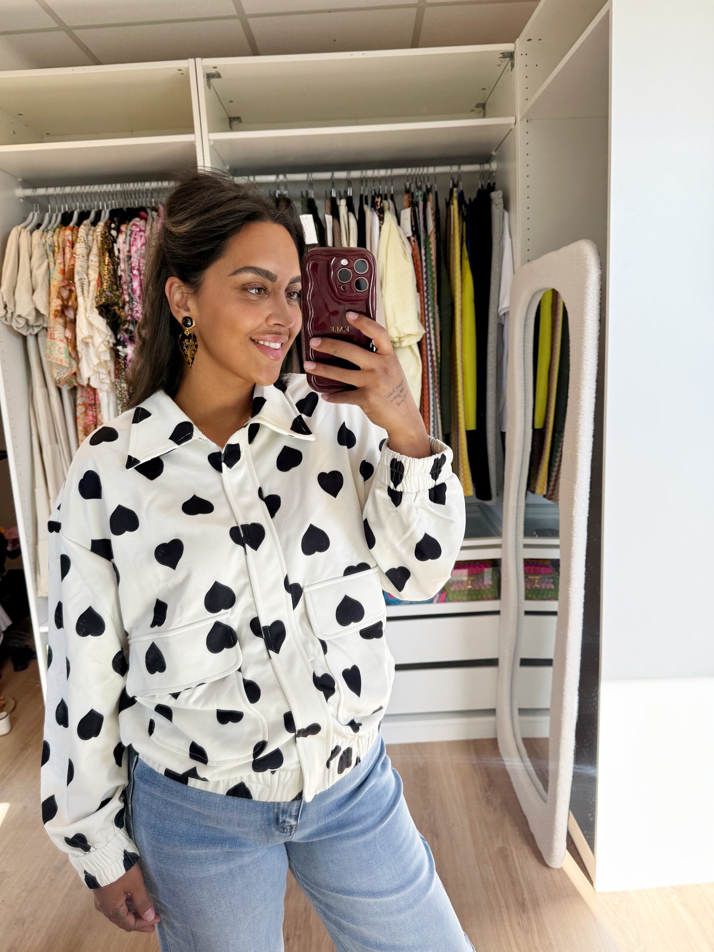 Hailey all over hearts jacket