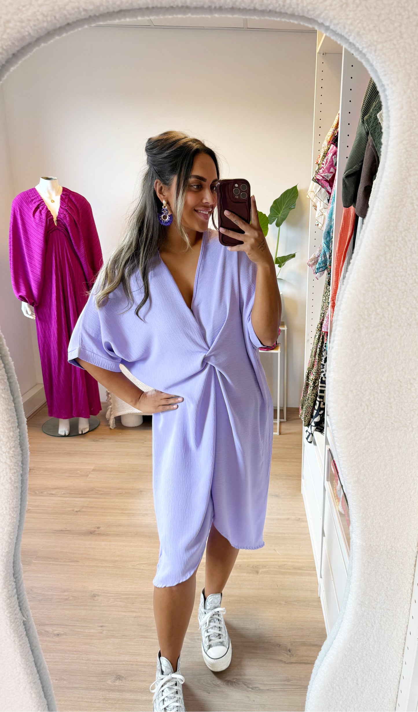 Kayla knot dress Lila