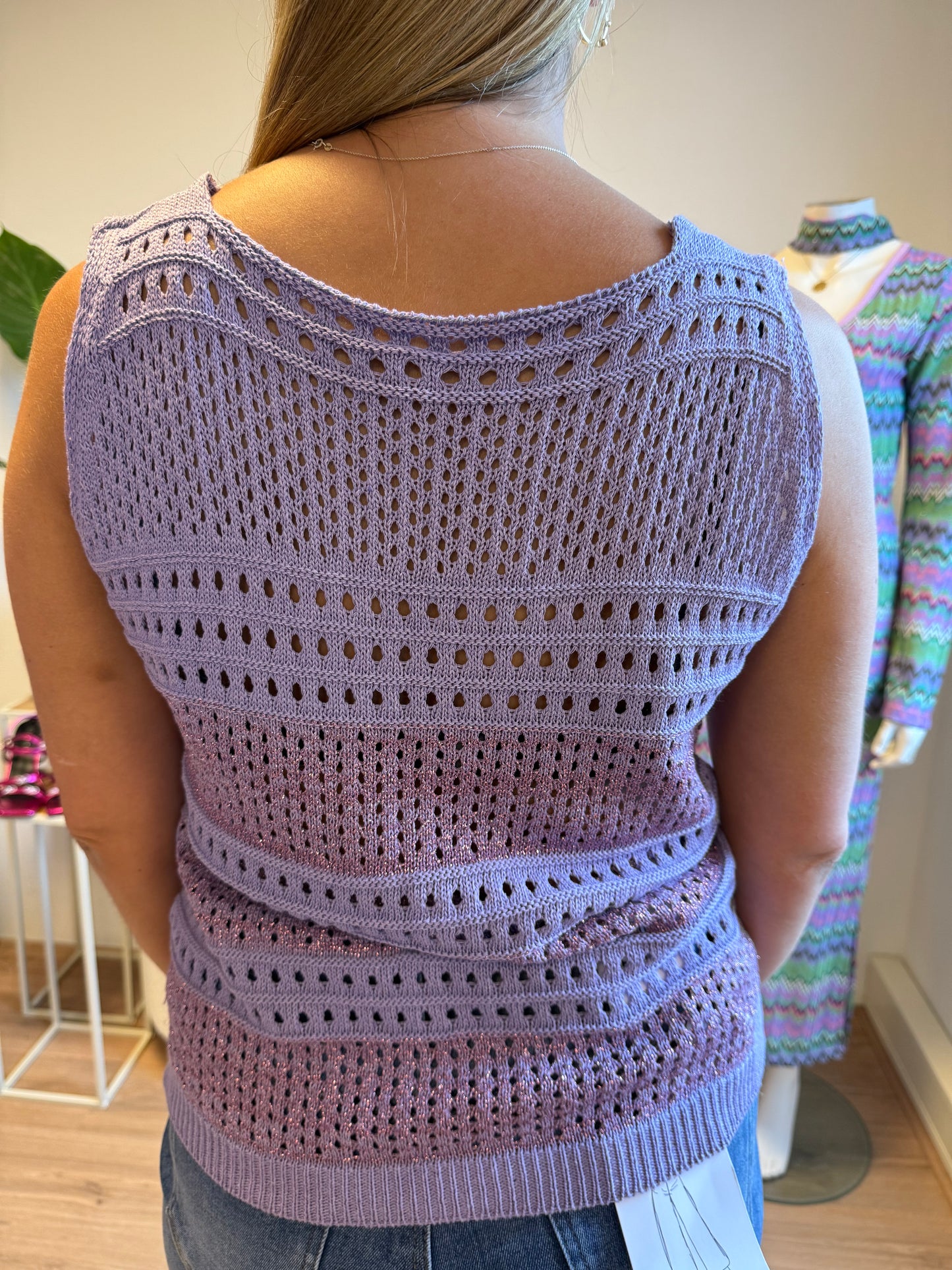 Livia crochet top lila