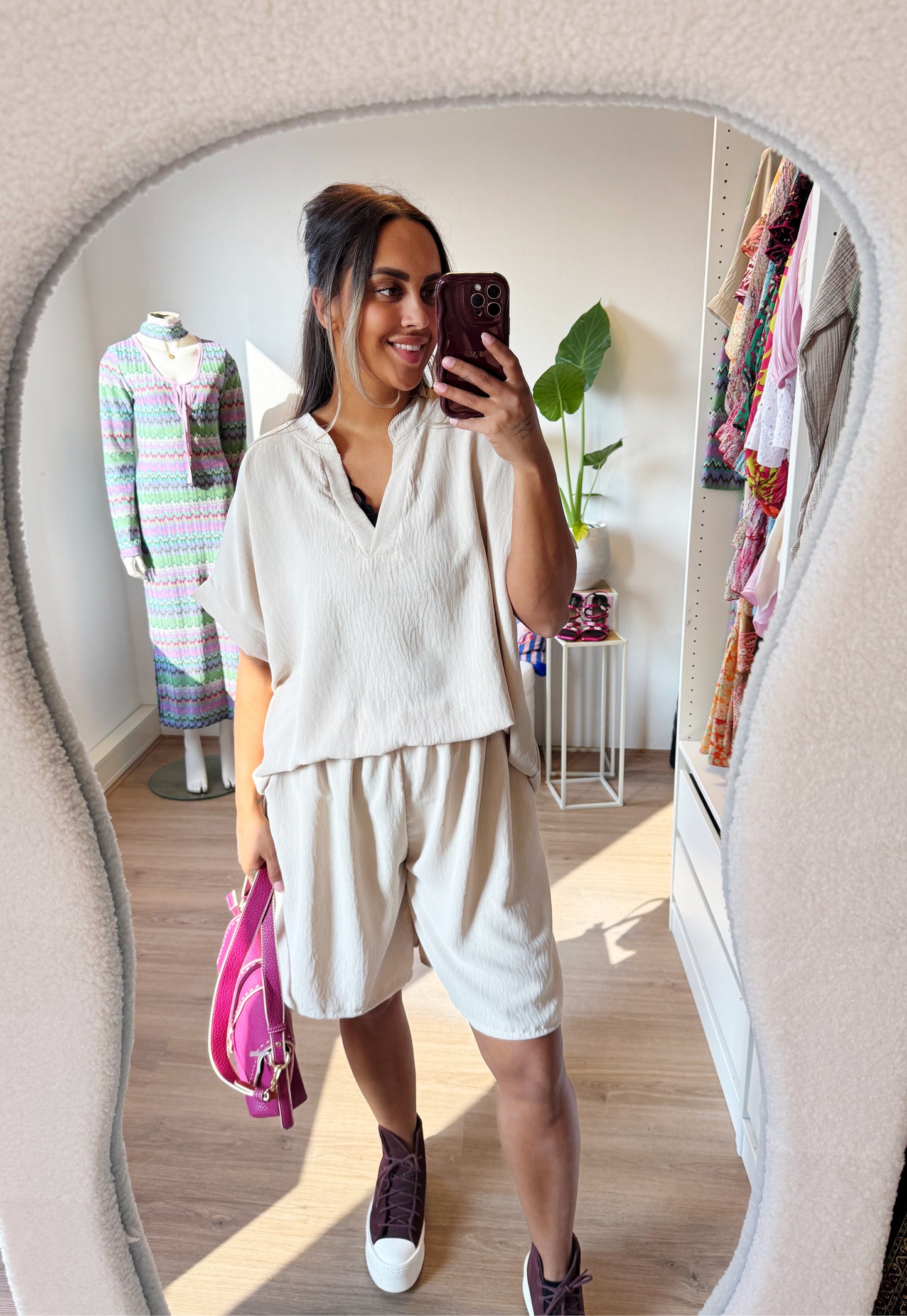 Jenelle two piece set beige