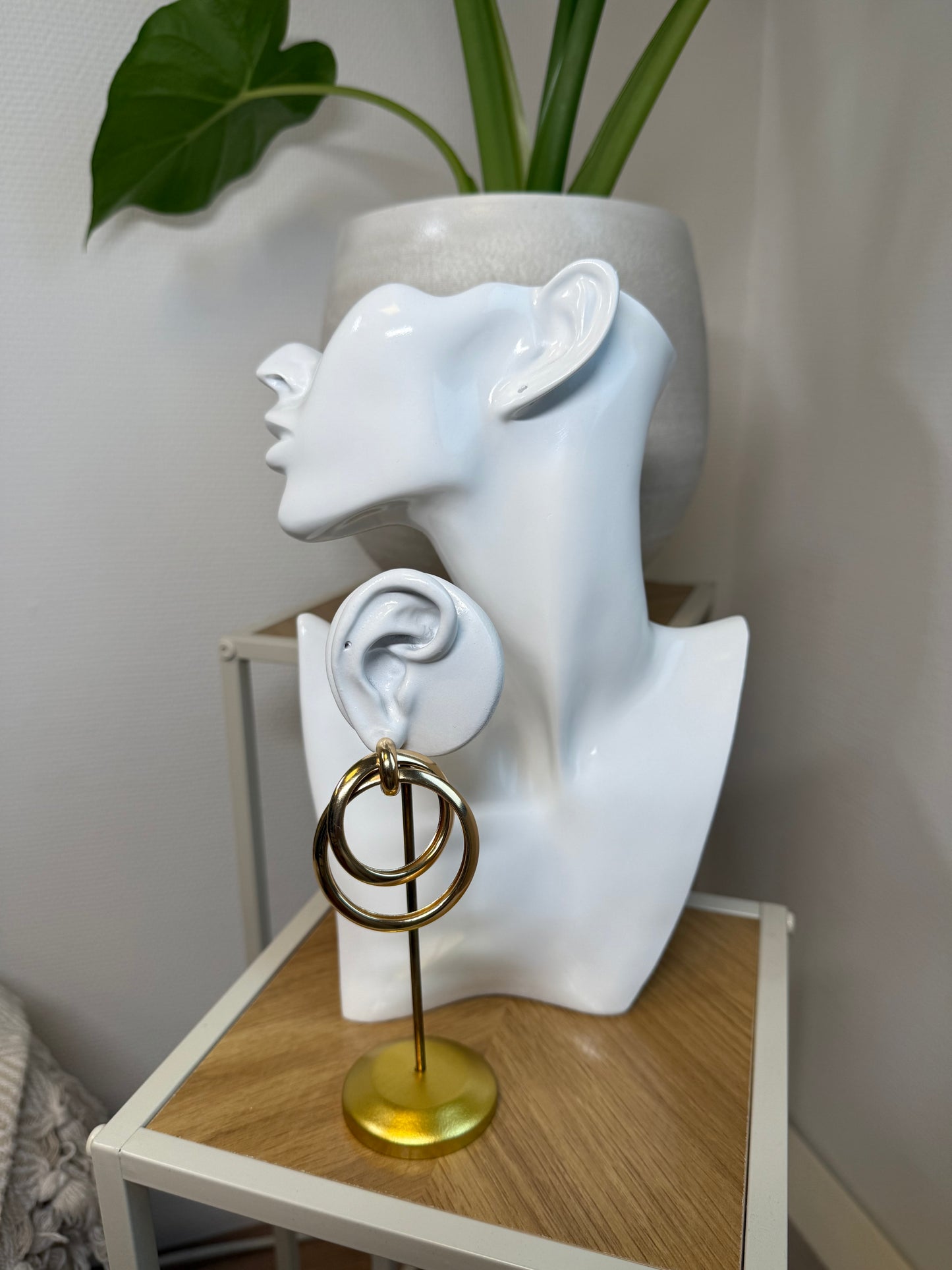 Oorbellen infinity cirkels goud
