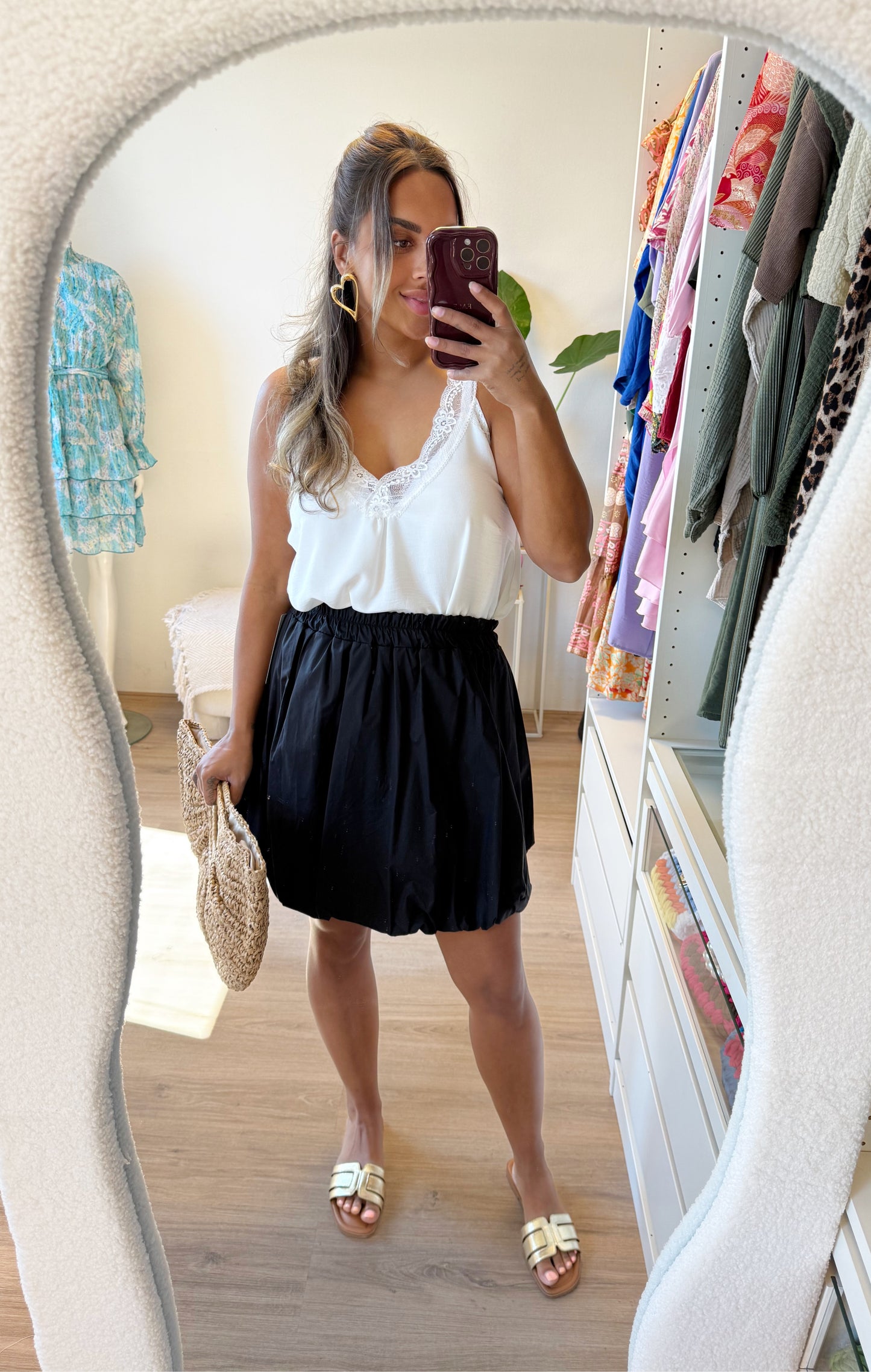 Beau balloon skirt black