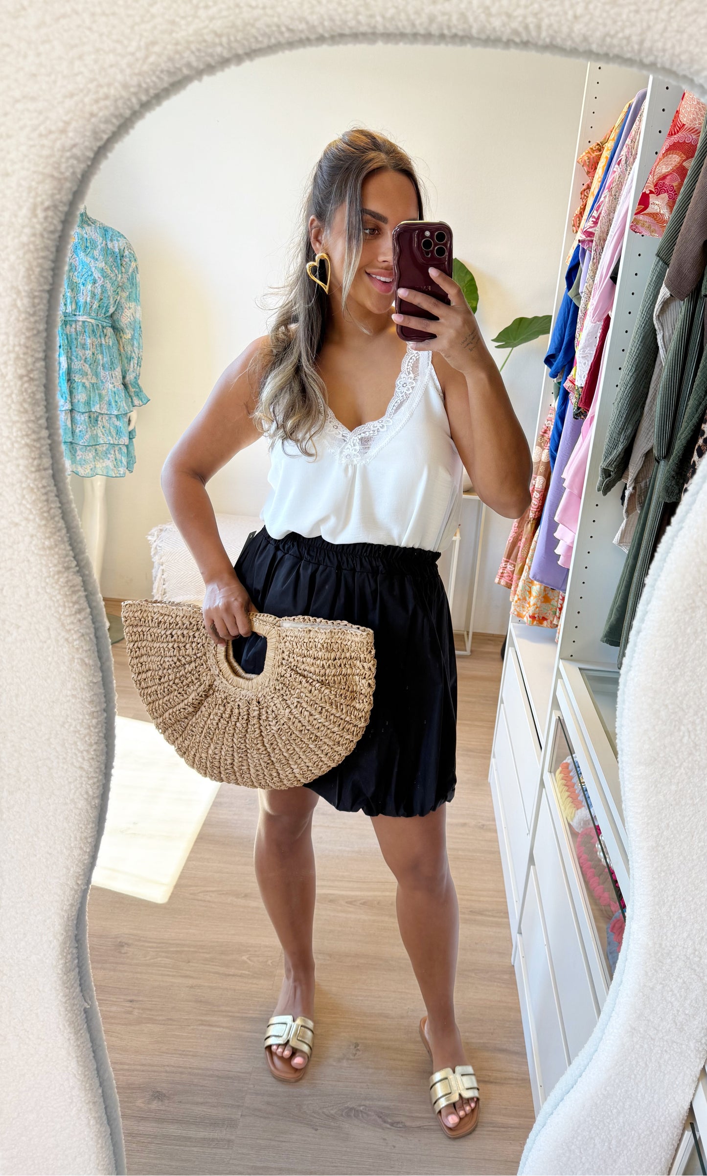 Beau balloon skirt black