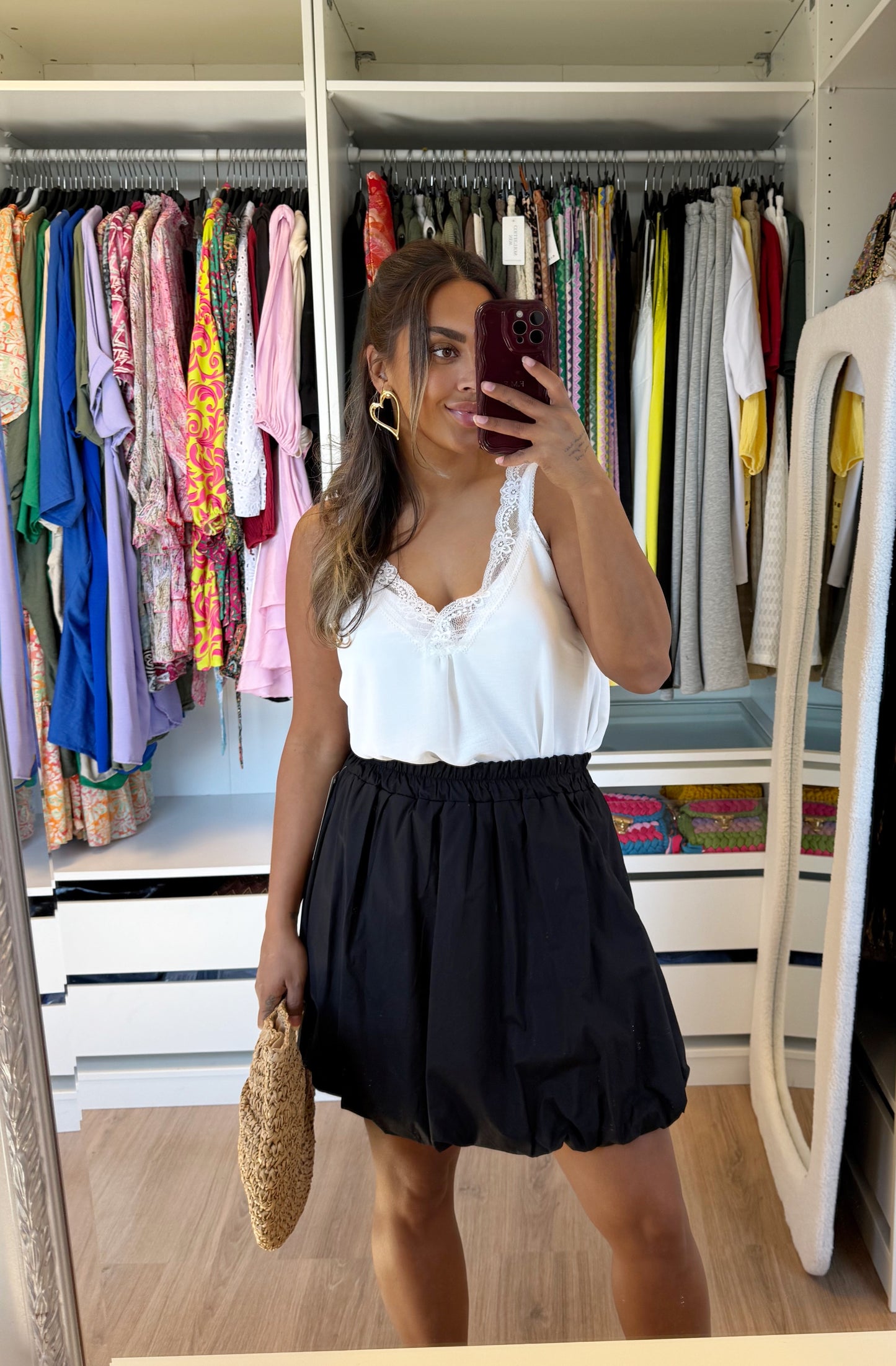 Beau balloon skirt black