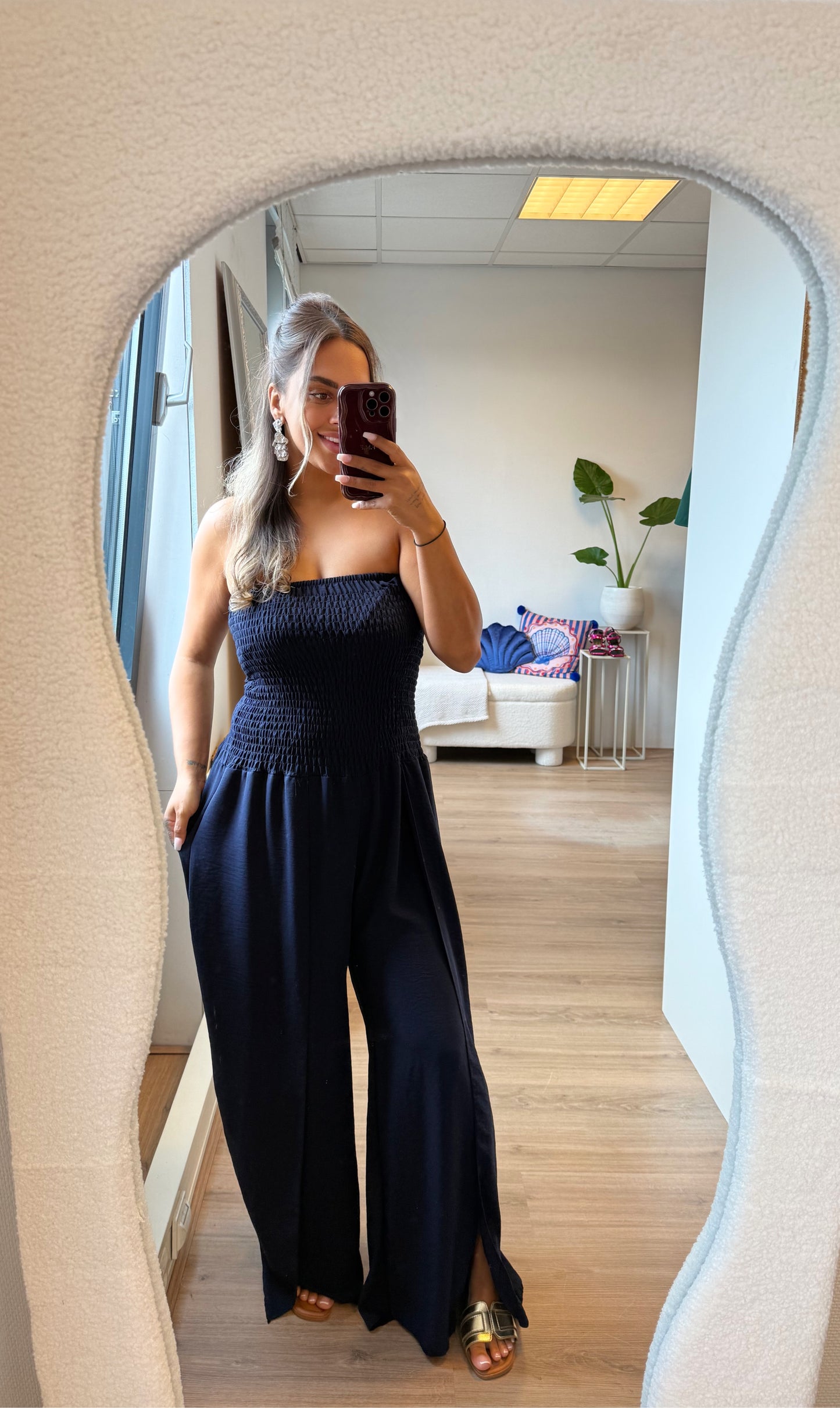 Janity jumpsuit strapless navy