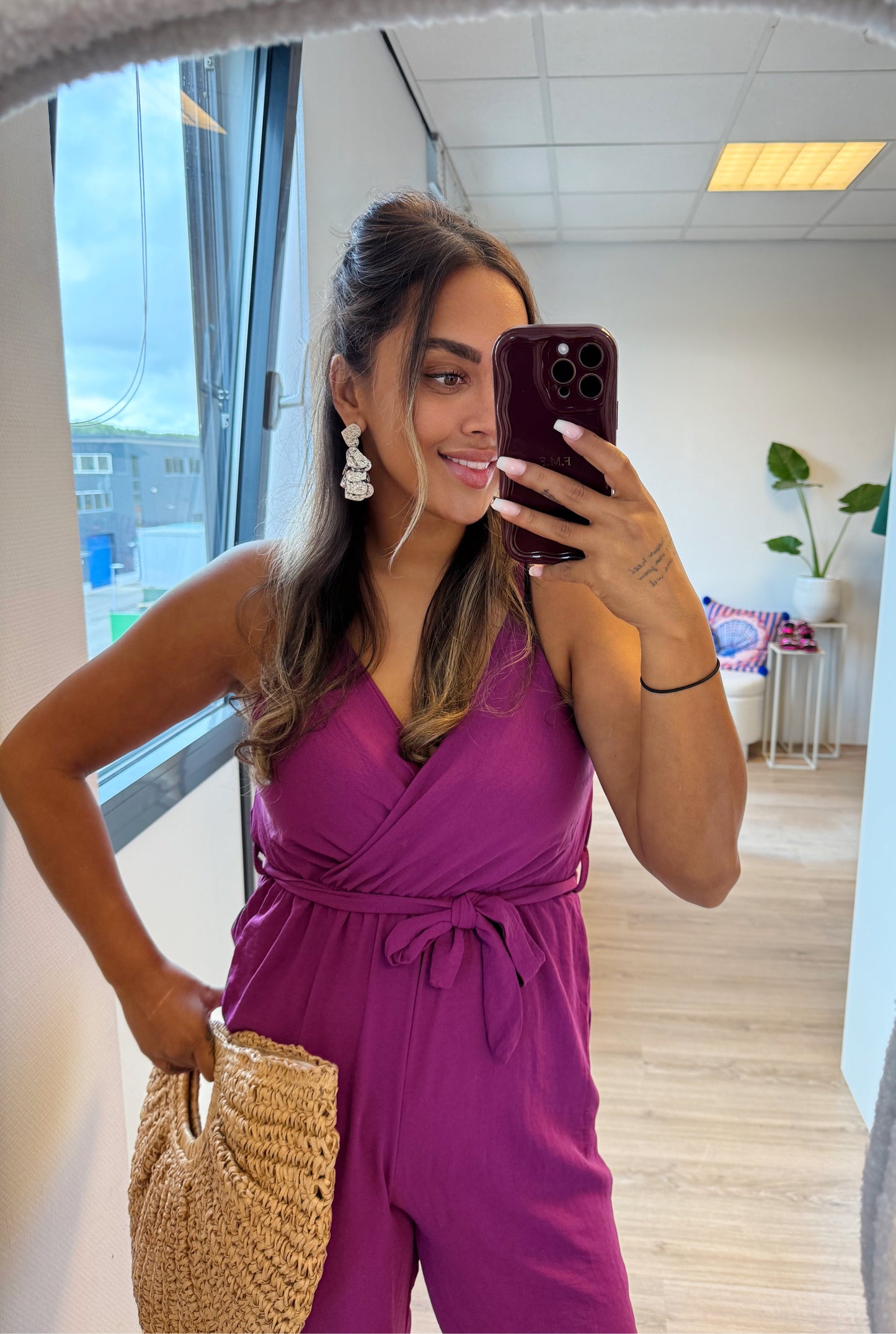 Jaela jumpsuit magenta