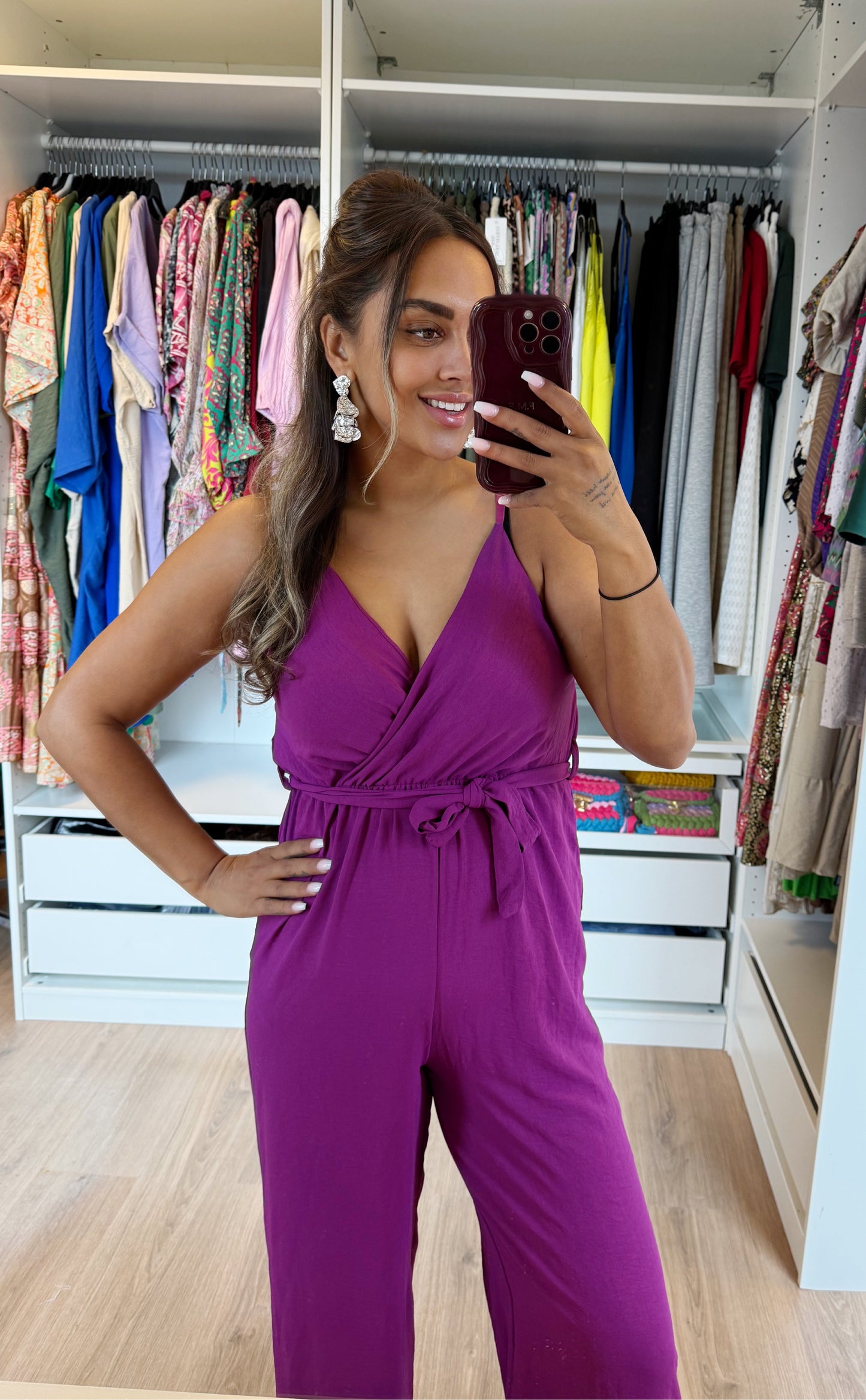 Jaela jumpsuit magenta