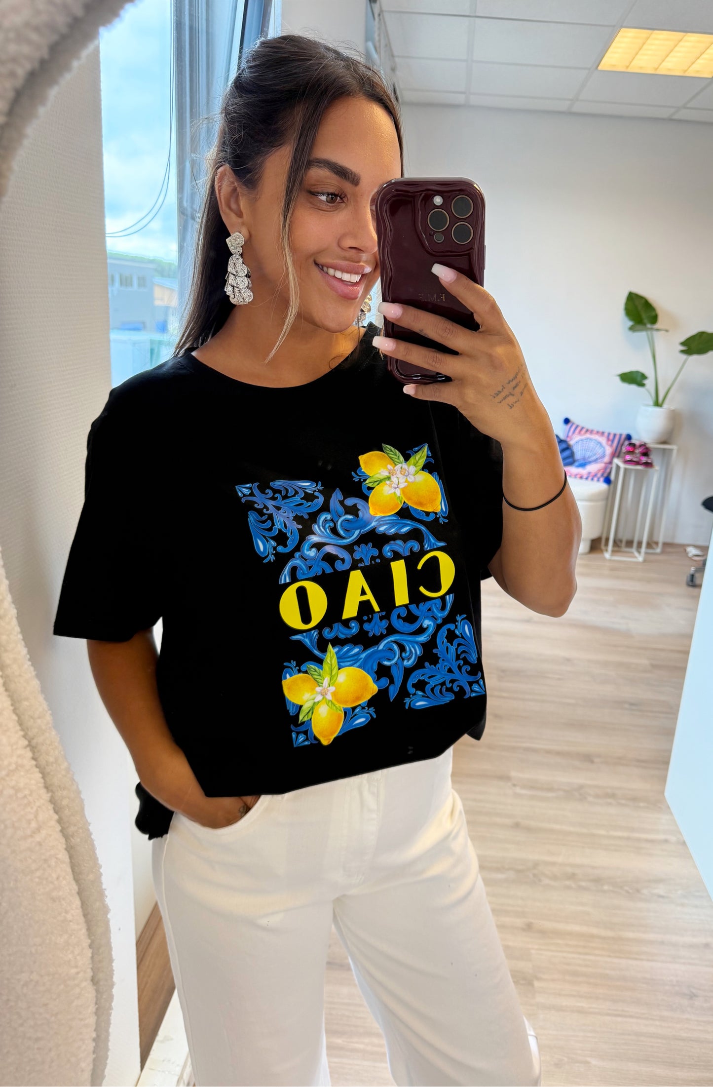 Lemon tshirt black