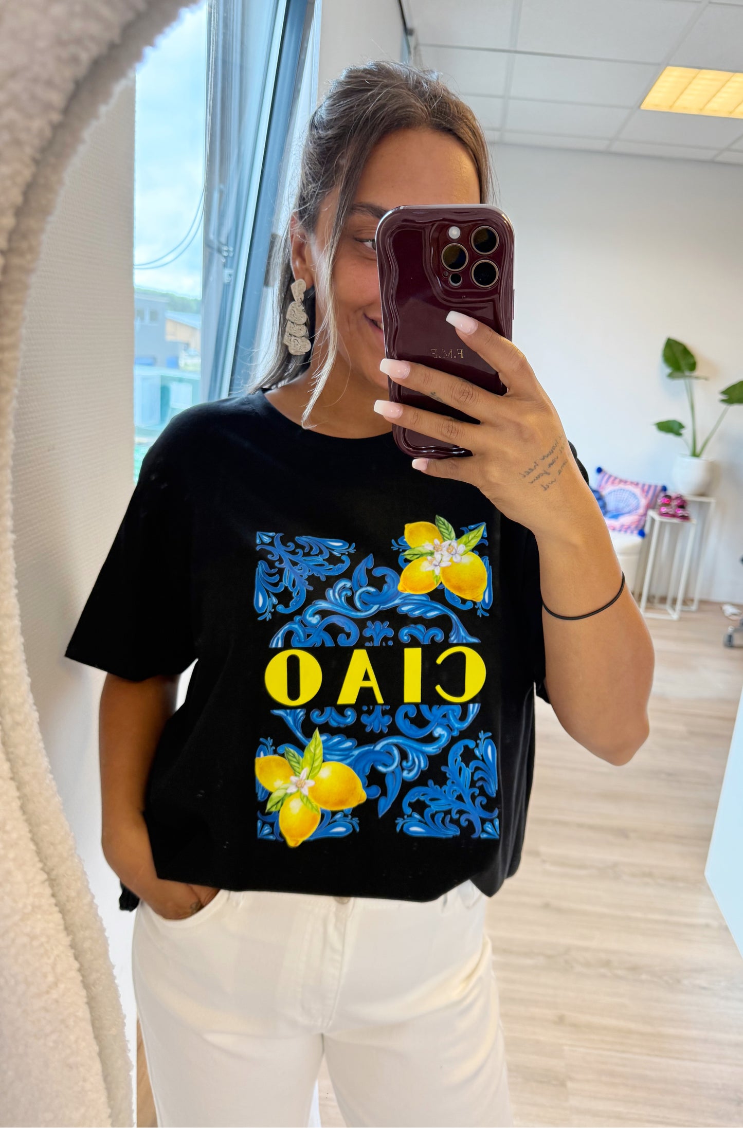 Lemon tshirt black